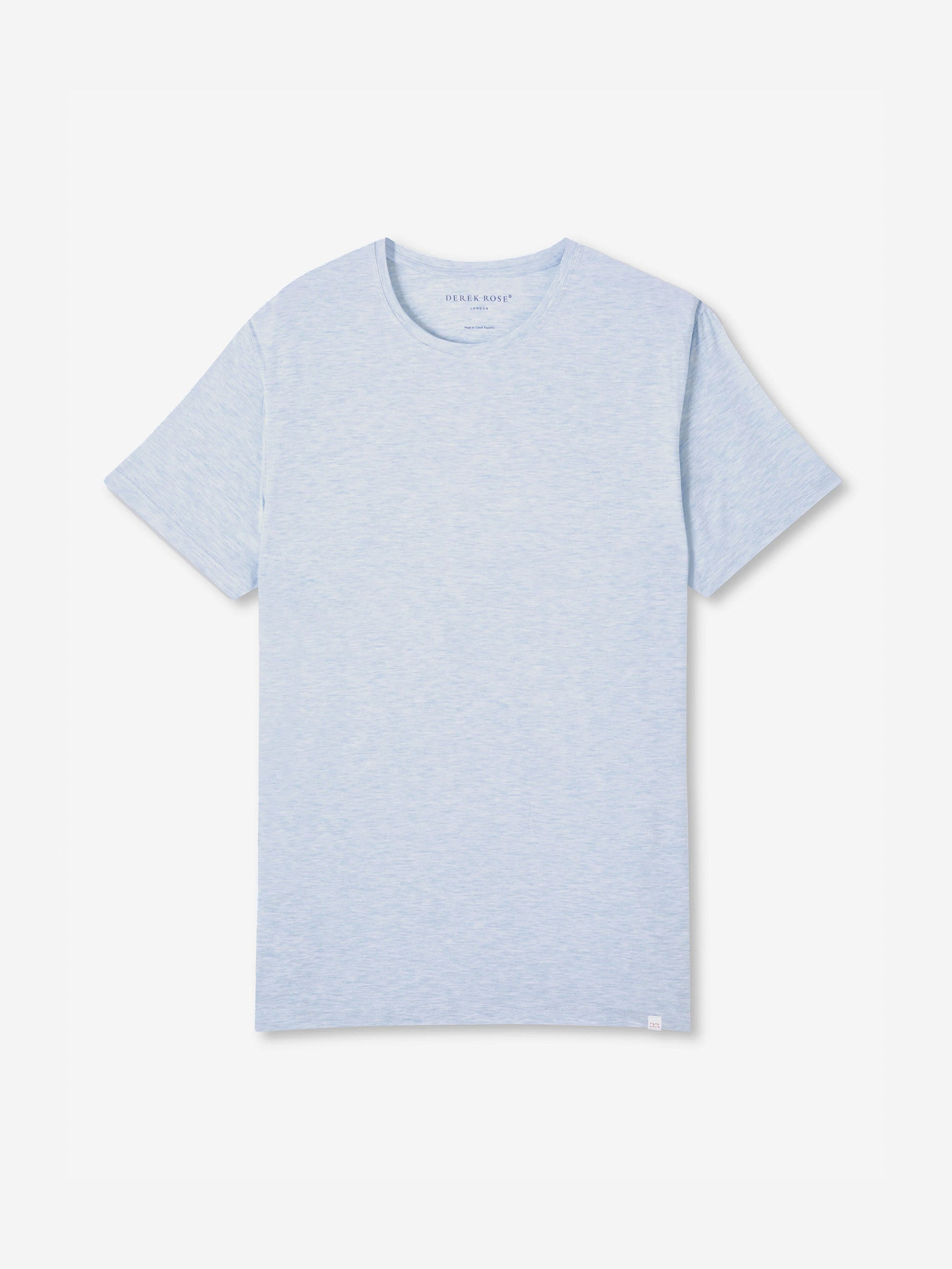 Men's T-Shirt Ethan Micro Modal Stretch Light Blue Marl