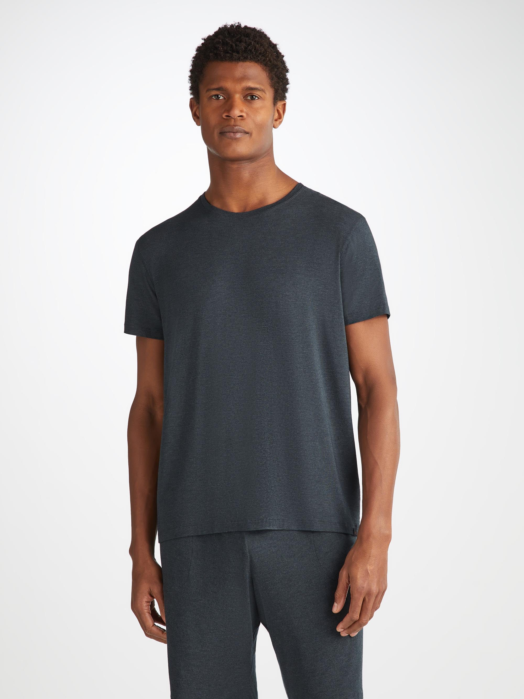 Men's T-Shirt Marlowe Micro Modal Stretch Anthracite