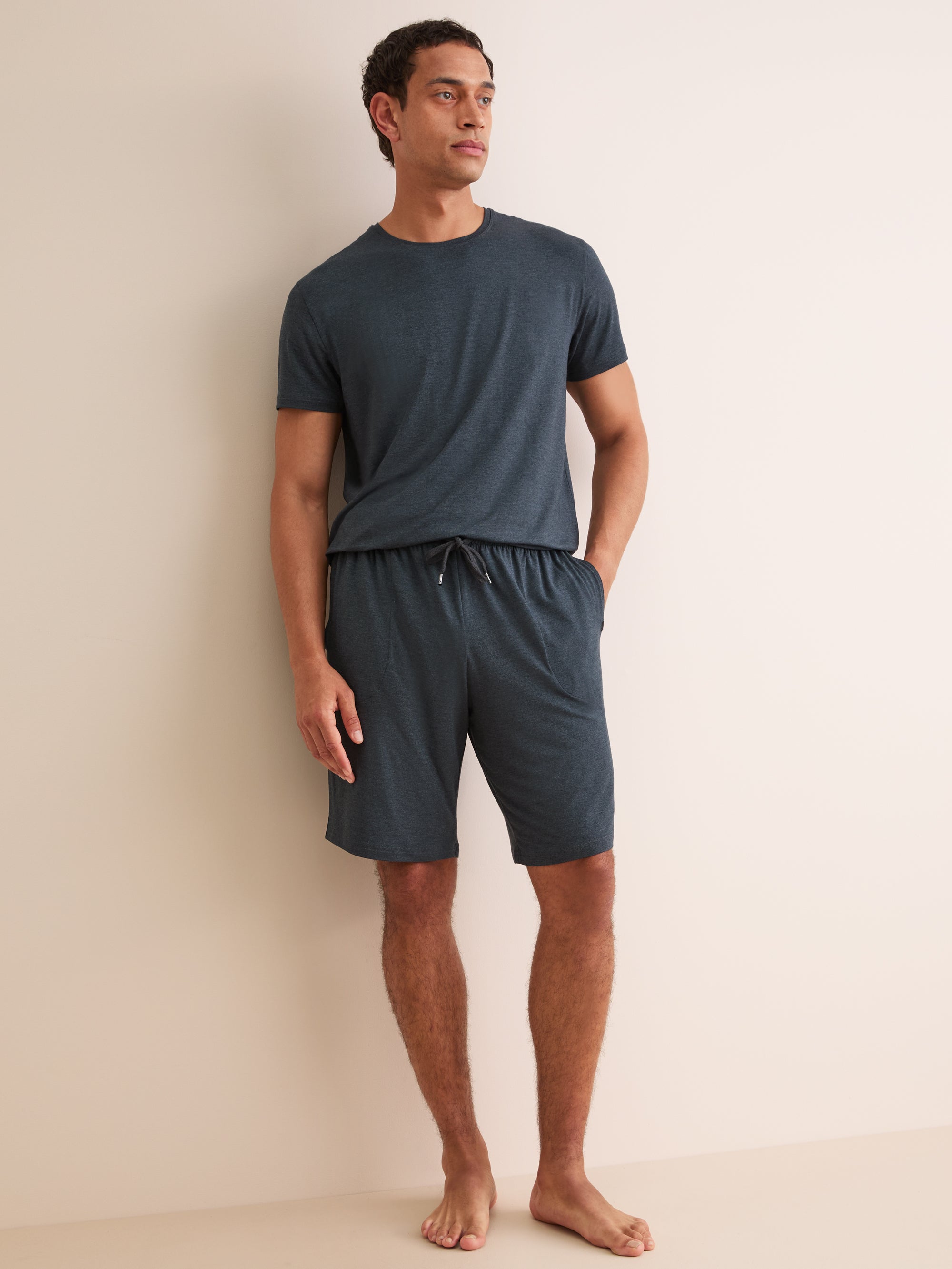 Men's T-Shirt Marlowe Micro Modal Stretch Anthracite Marl