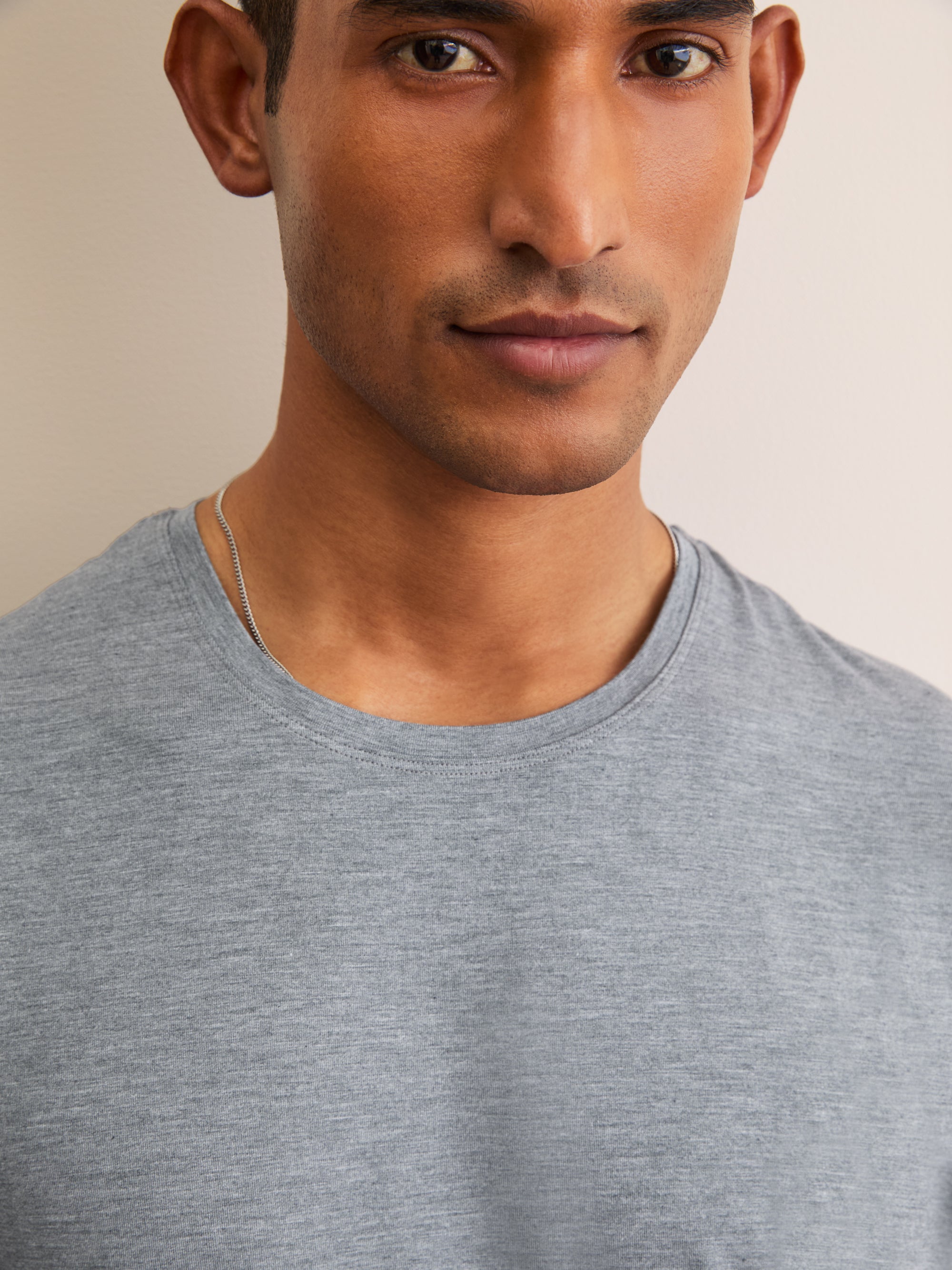 Men's T-Shirt Marlowe Micro Modal Stretch Charcoal Marl