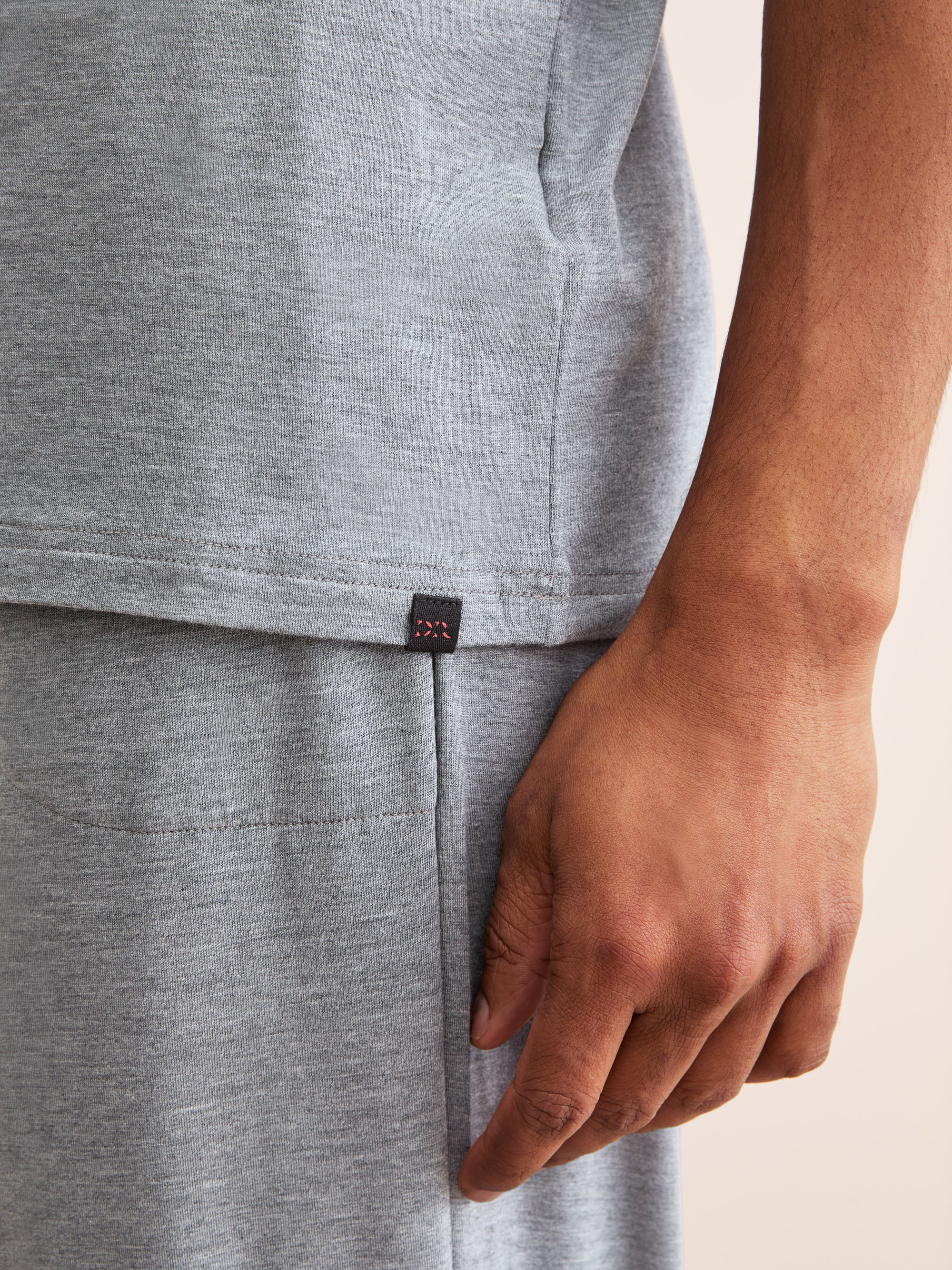 Men's T-Shirt Marlowe Micro Modal Stretch Charcoal Marl