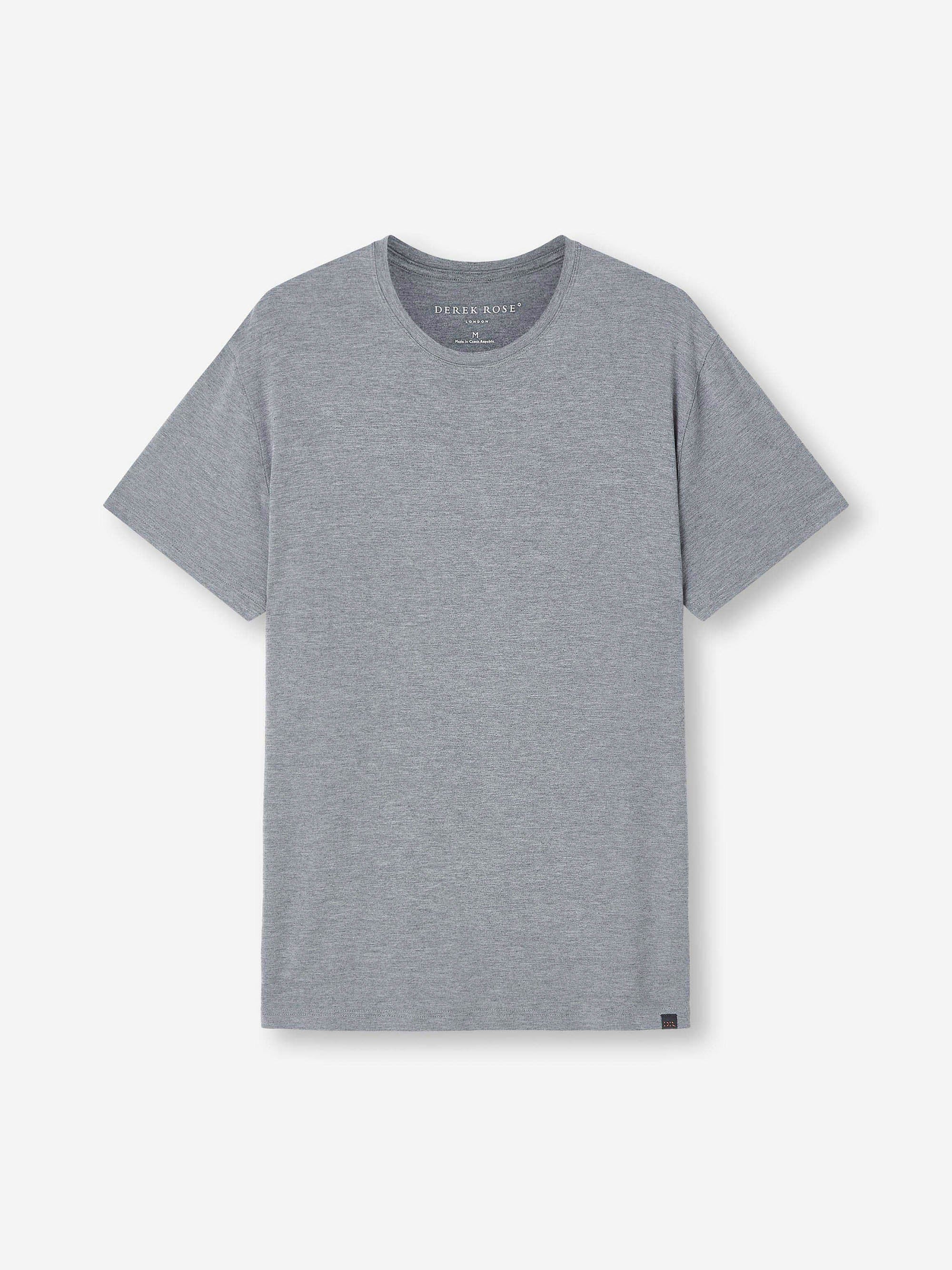 Men's T-Shirt Marlowe Micro Modal Stretch Charcoal