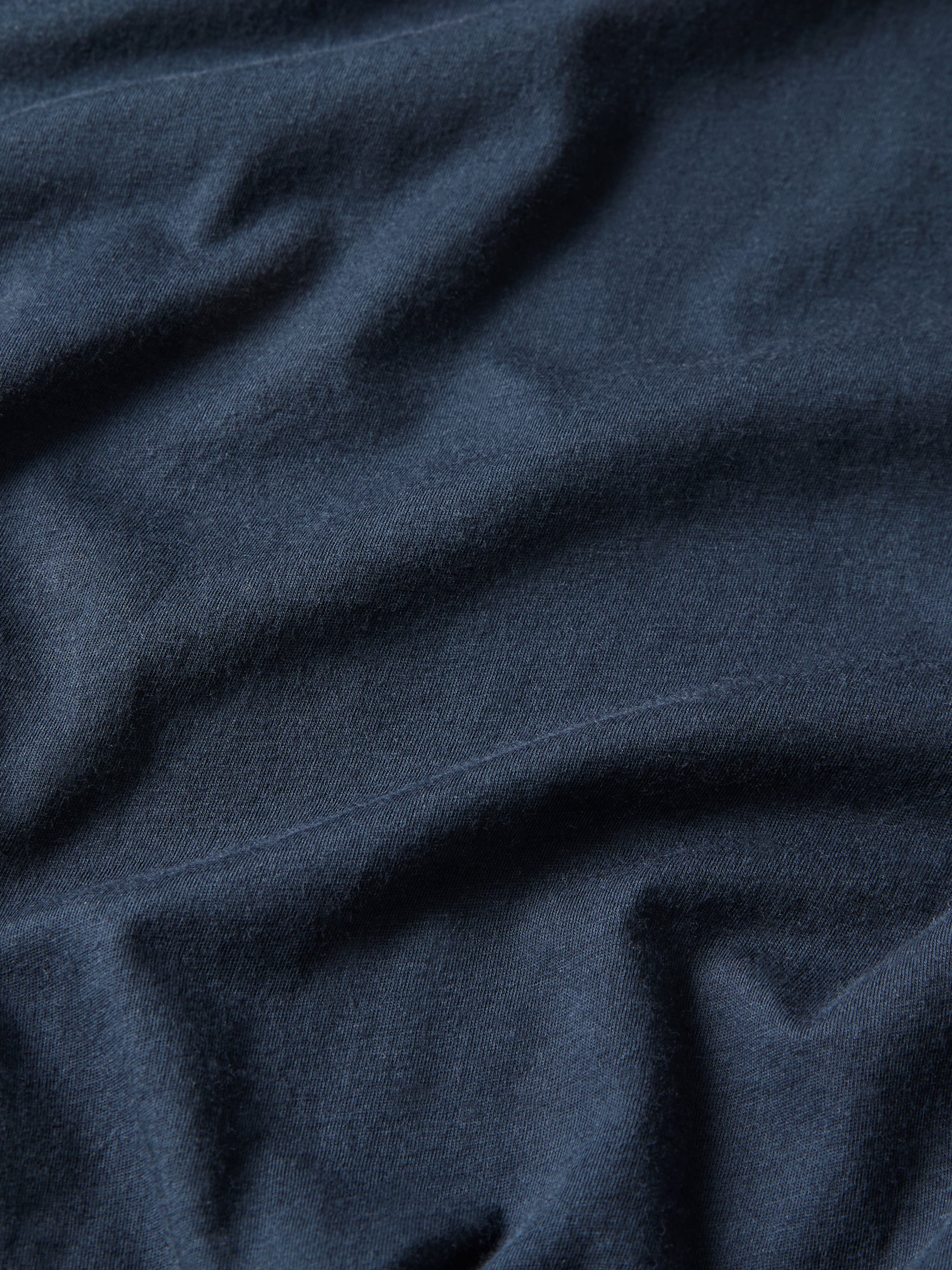 Riley Cotton T-Shirt Navy Blue
