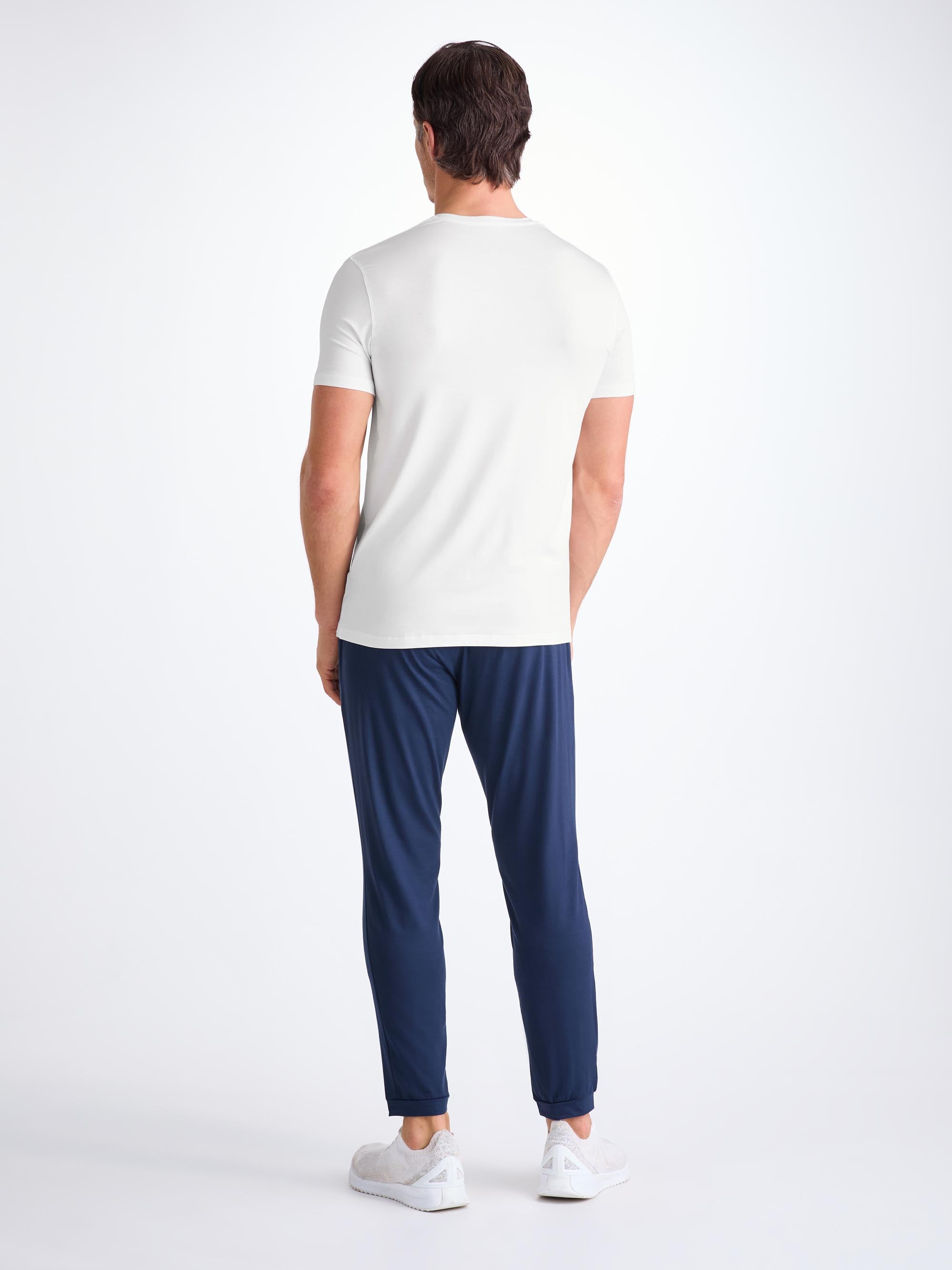 Men's V-Neck T-Shirt Basel Micro Modal Stretch White
