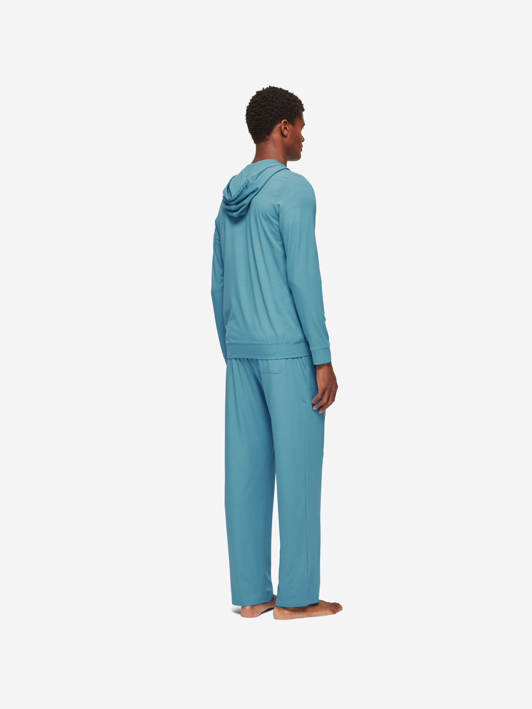 Men's Hoodie Basel Micro Modal Stretch Harbour Blue