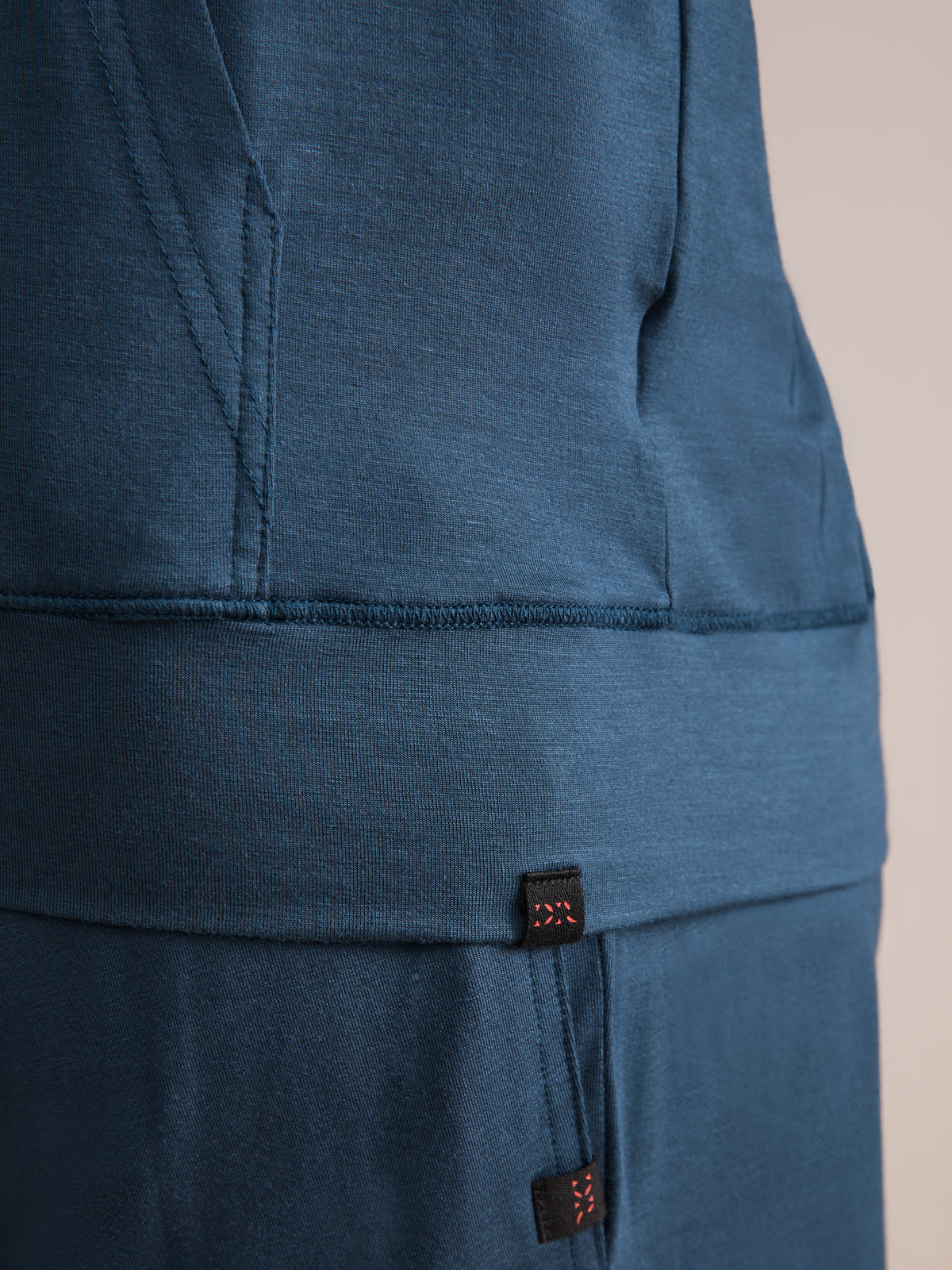 Basel Micro Modal Zip Up Hoodie Ocean Blue