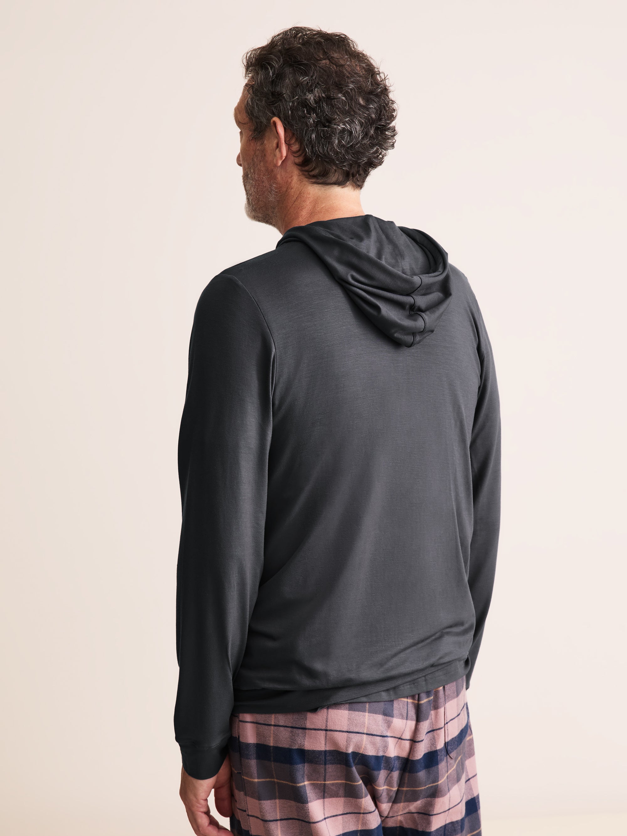 Basel Micro Modal Zip Up Hoodie Elephant Gray