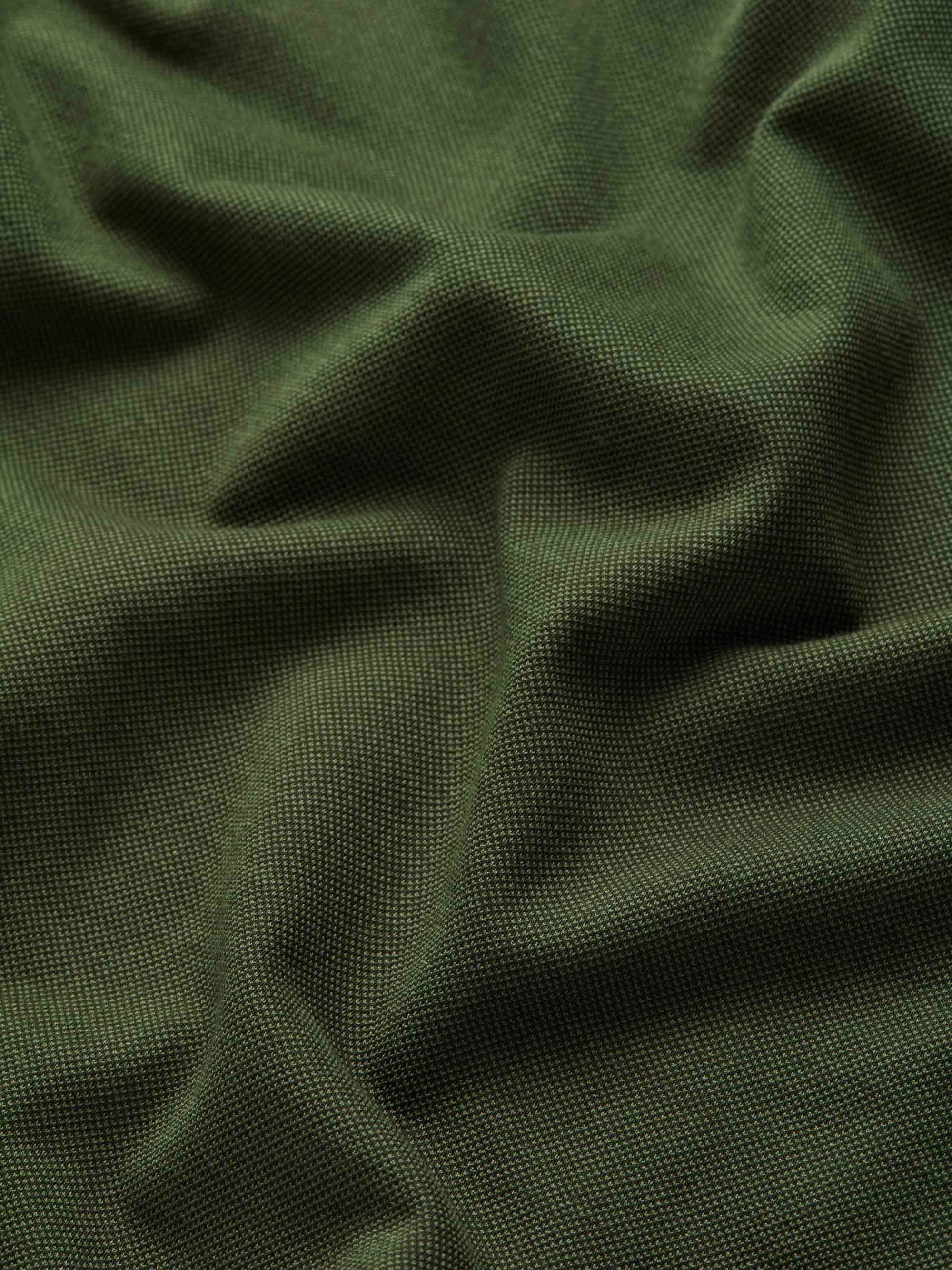 Men's Polo Shirt Ramsay Pique Cotton Lyocell Green