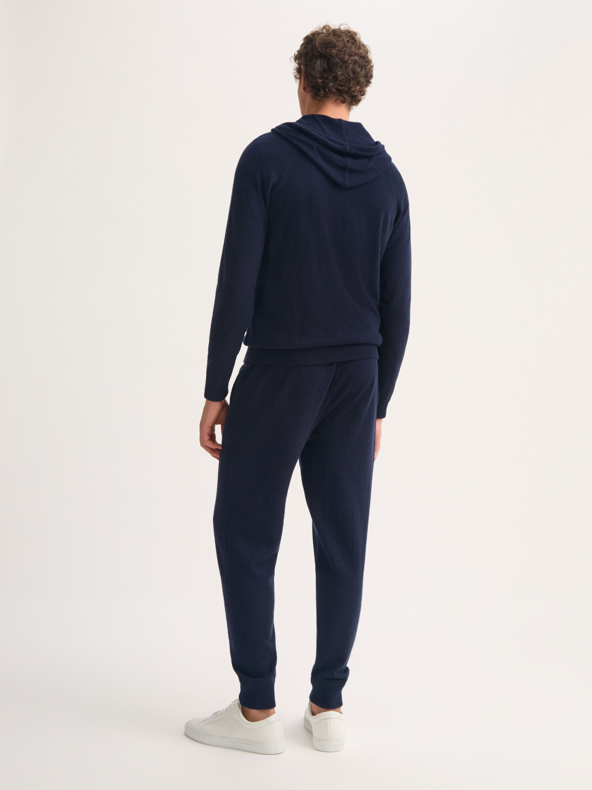 Men's Zip Up Hoodie Finley Cashmere Navy