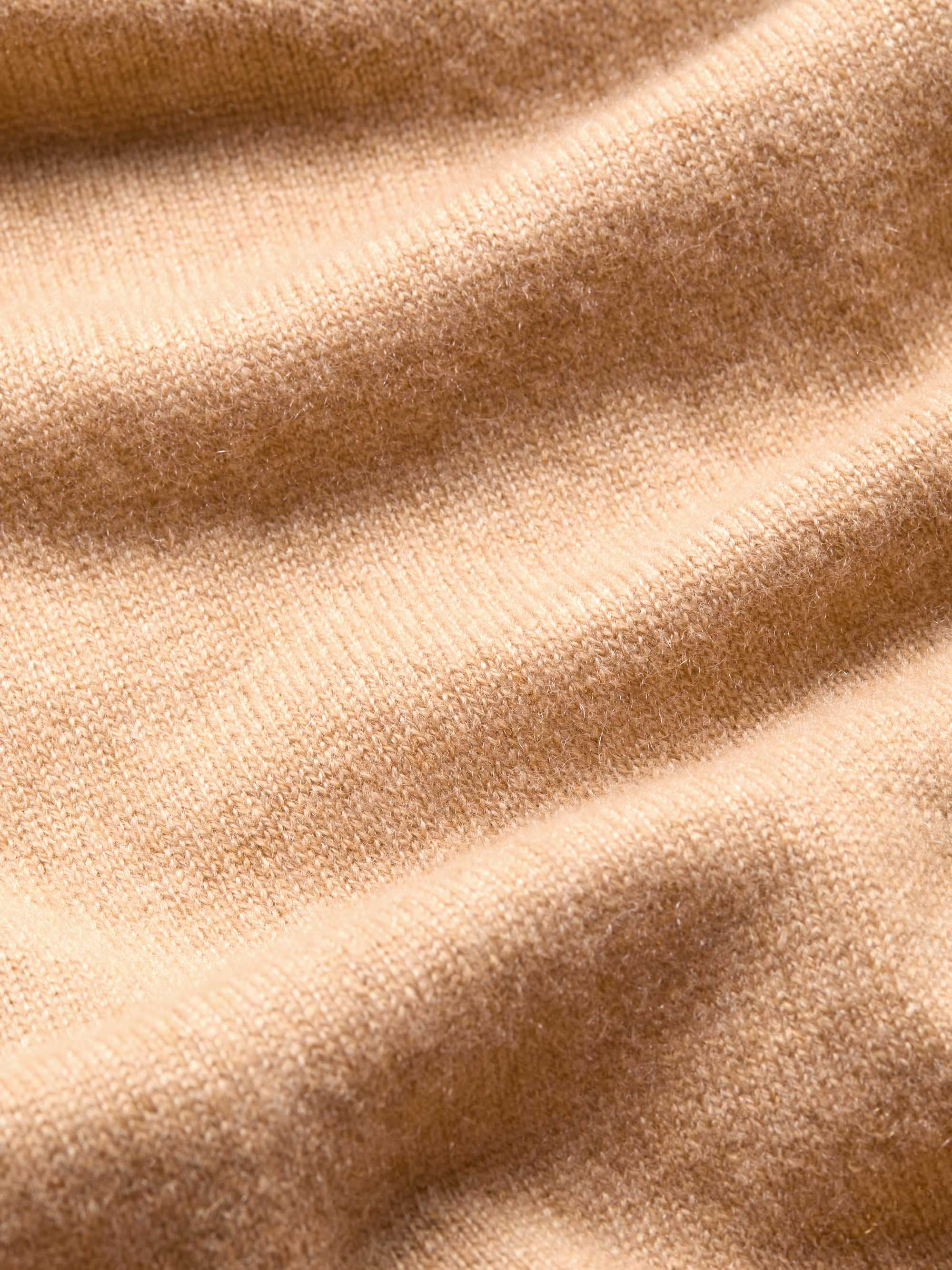 Men's Zip Up Hoodie Finley Cashmere Camel