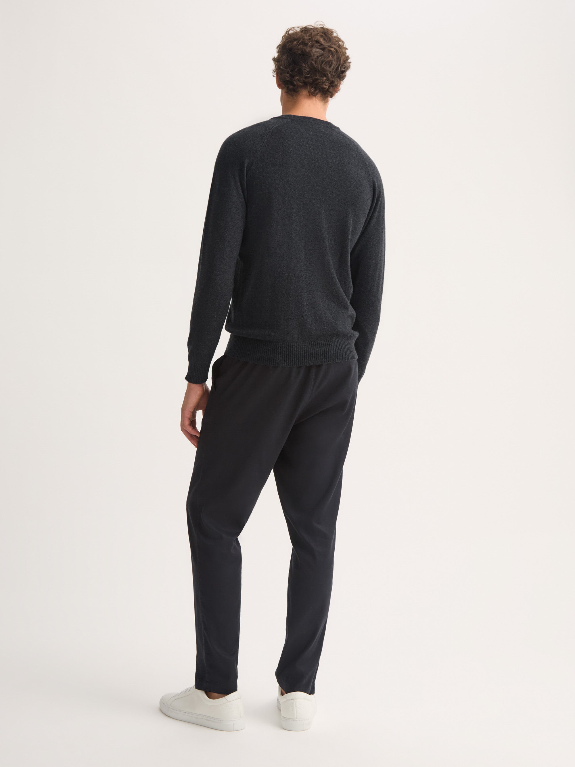 Men's Sweater Finley Cashmere Charcoal