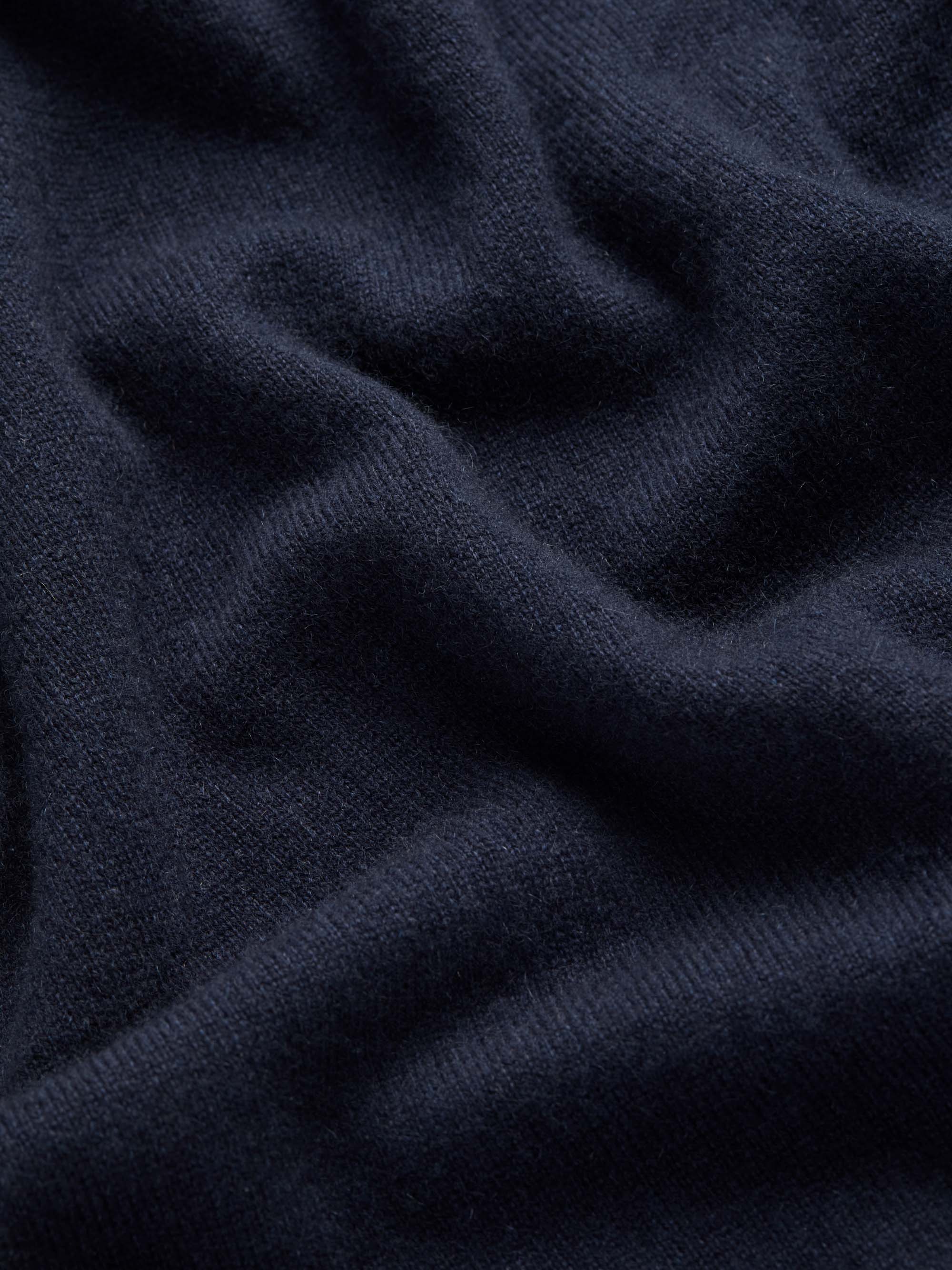 Men's Zip Up Hoodie Finley Cashmere Navy
