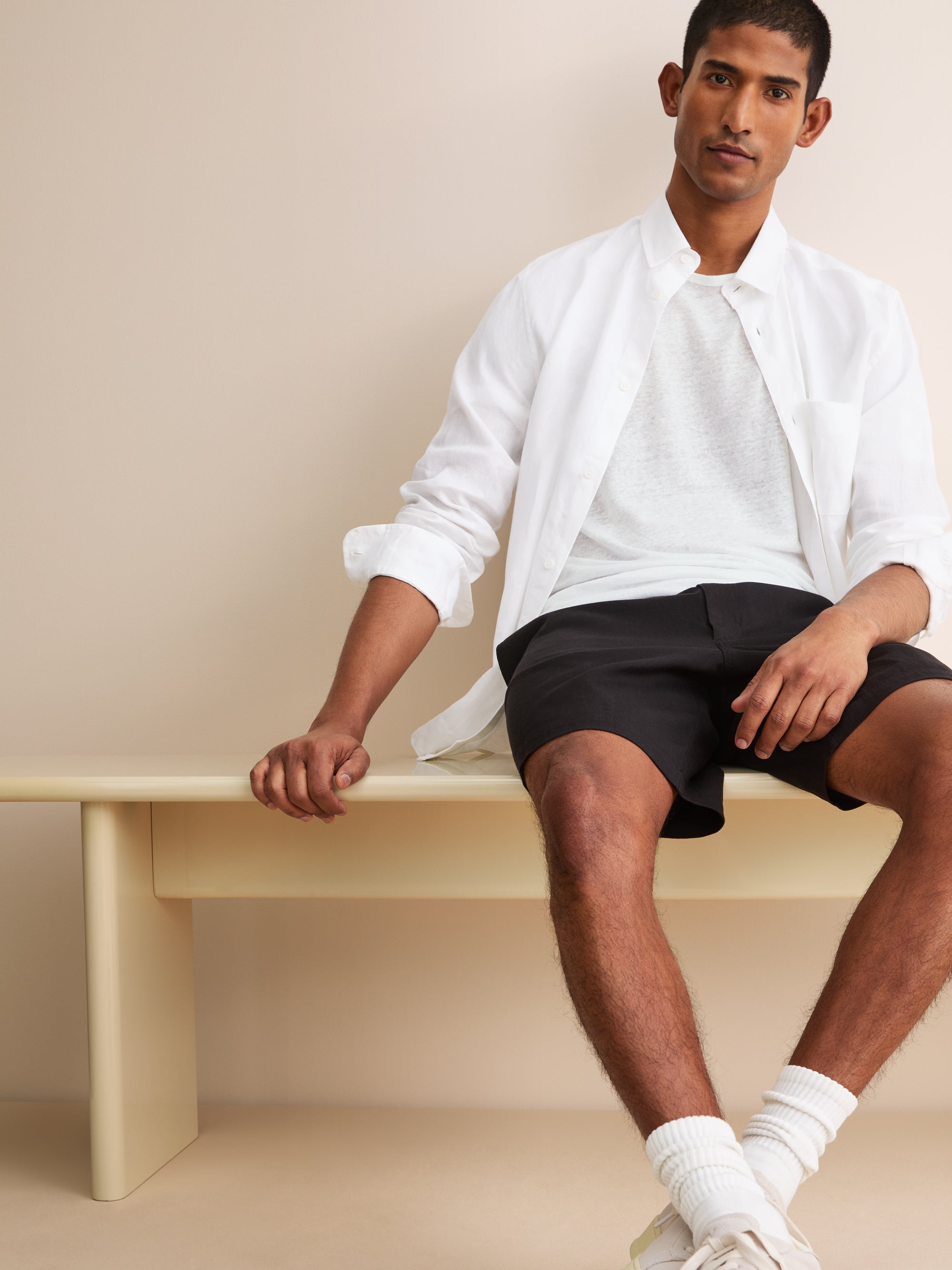 Men's T-Shirt Jordan Linen White