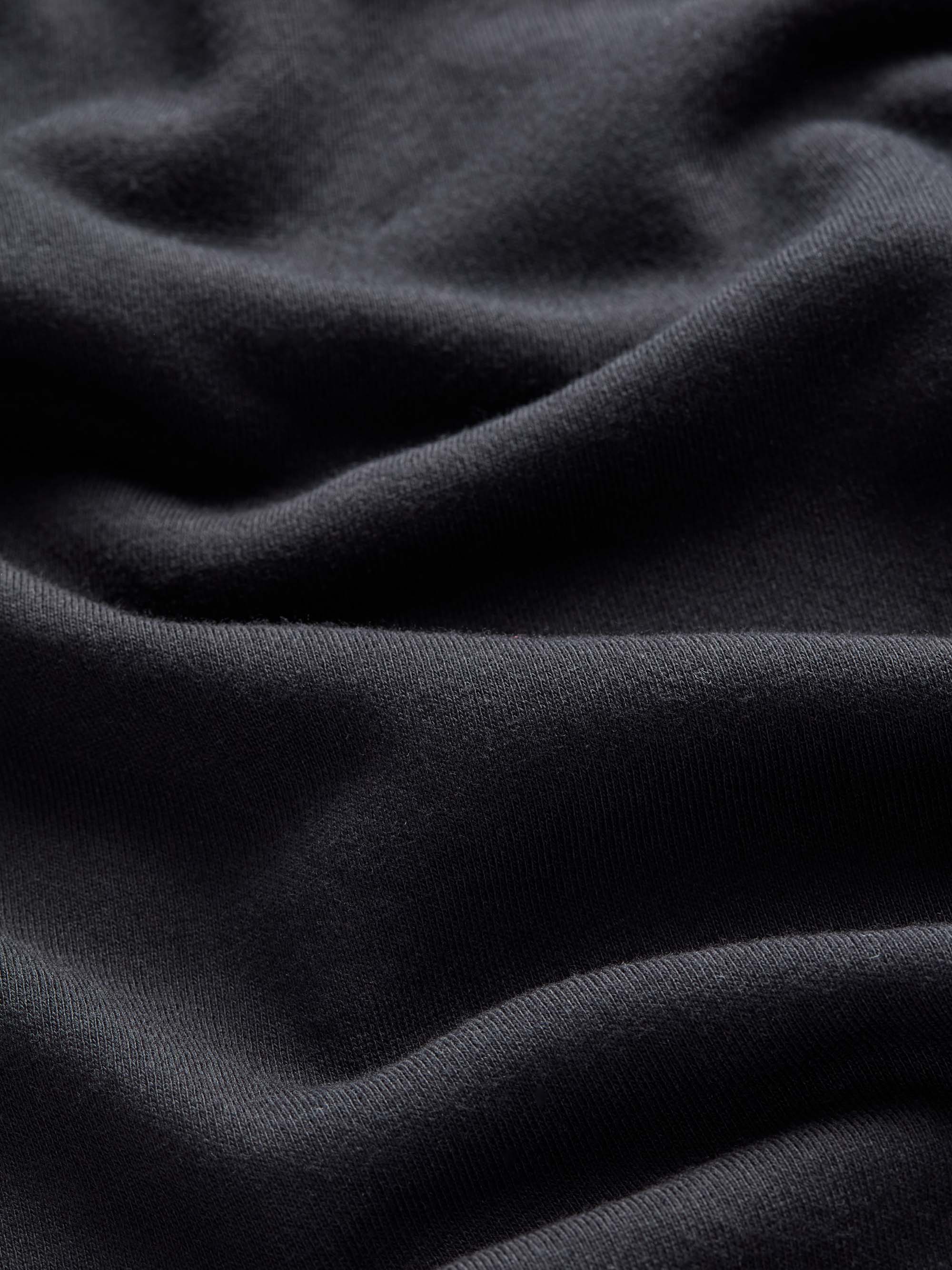 Men's Zip Up Hoodie Quinn Cotton Modal Black