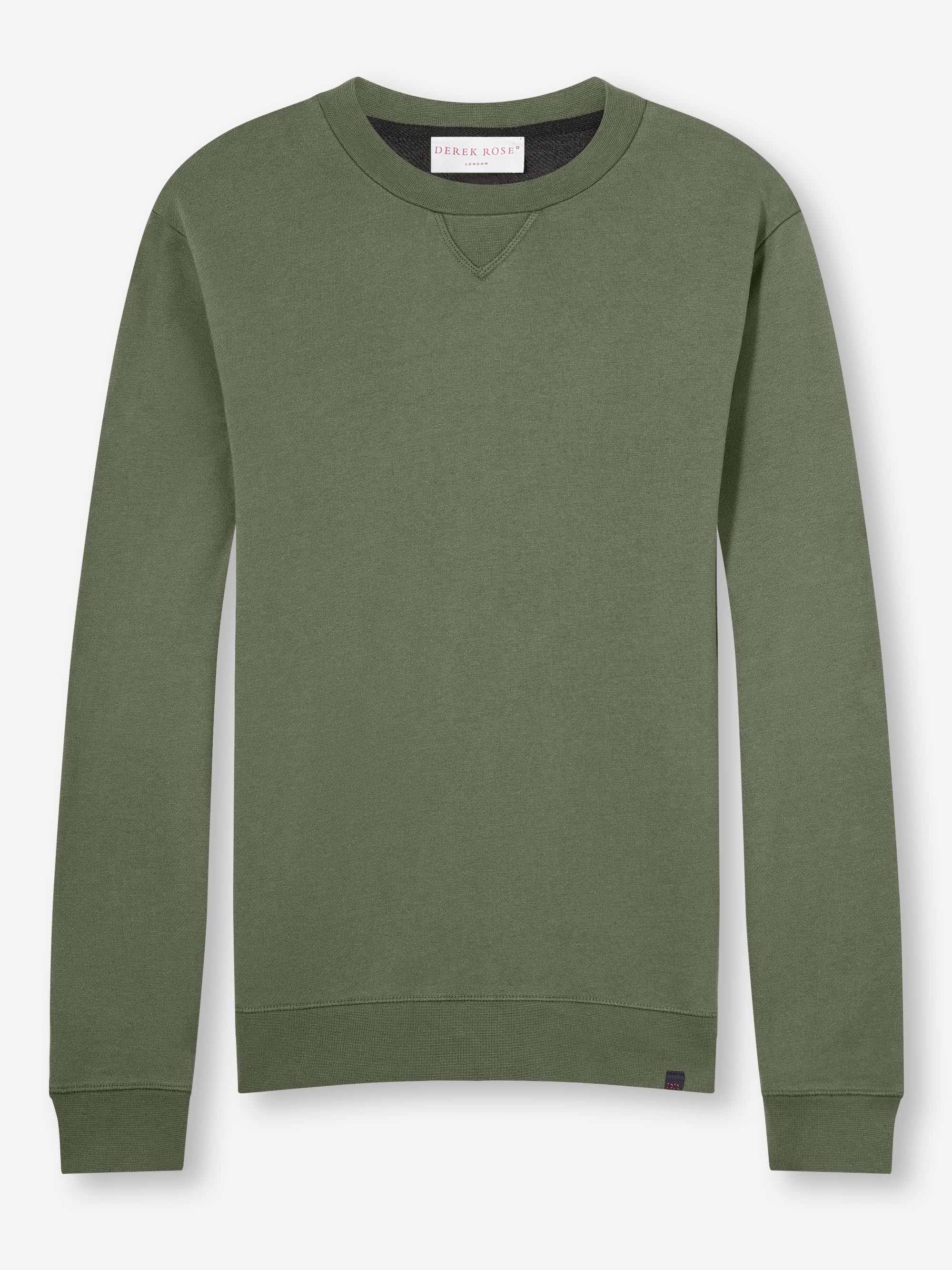 Men's Sweatshirt Quinn Cotton Modal Soft Green