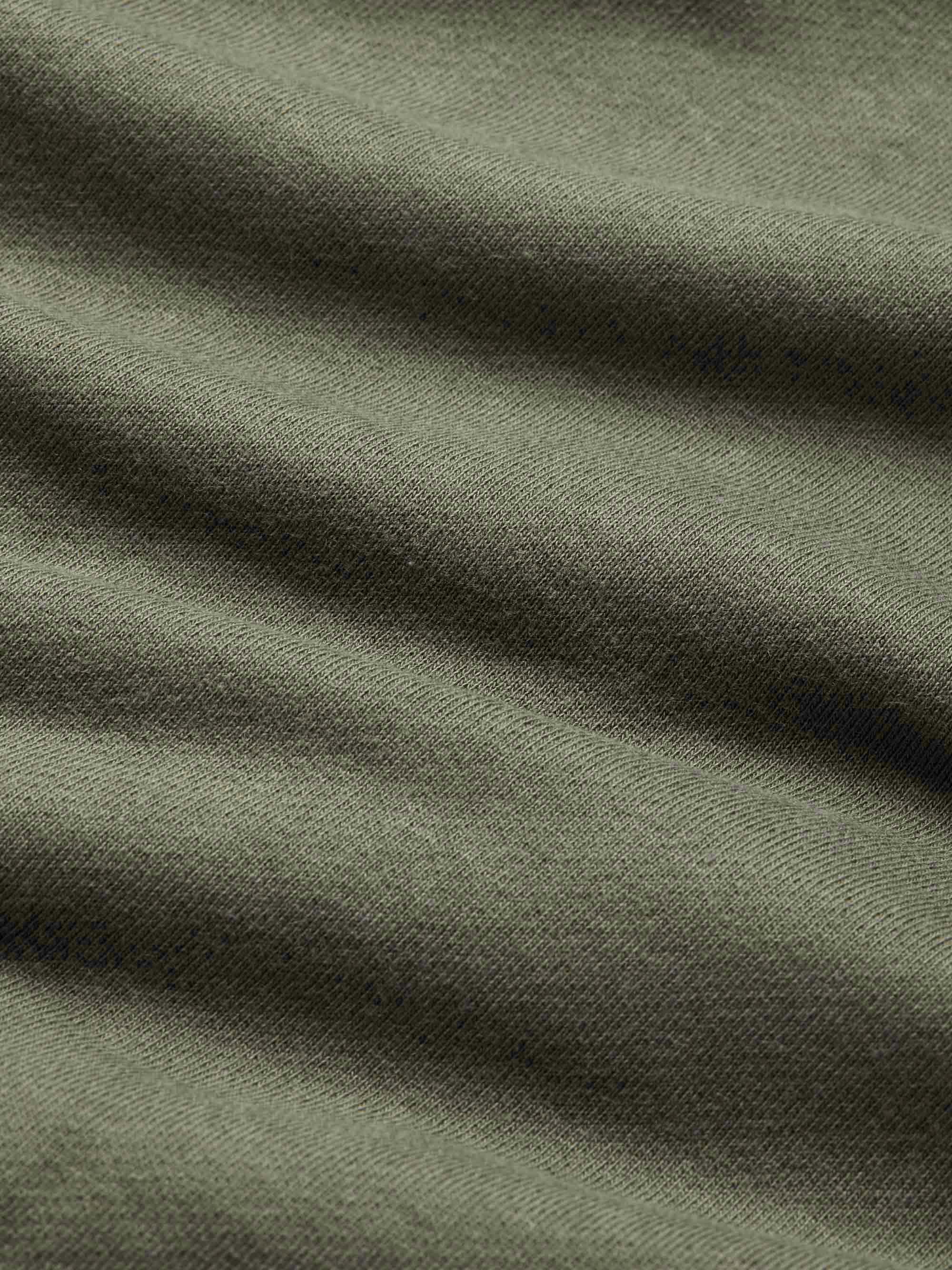 Men's Half-Zip Pullover Quinn Cotton Modal Soft Green