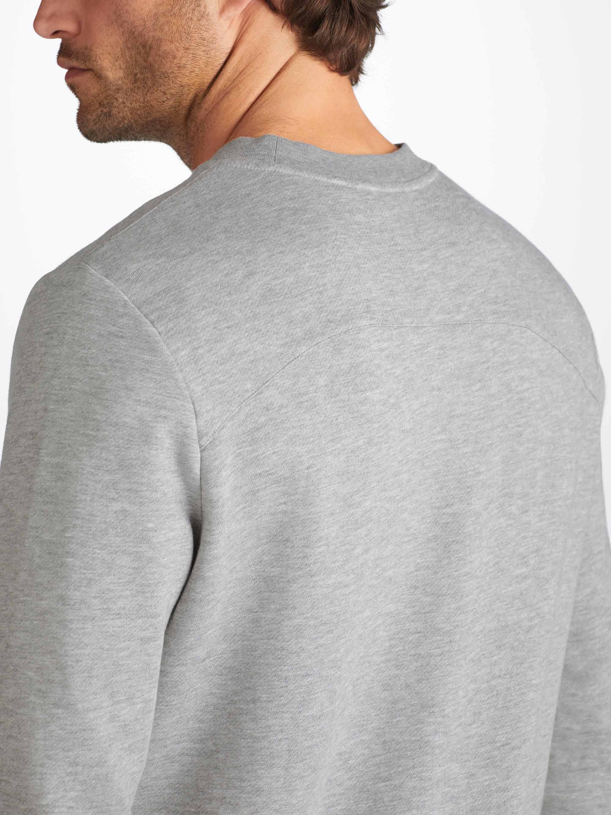 Men's Sweatshirt Quinn Cotton Modal Silver