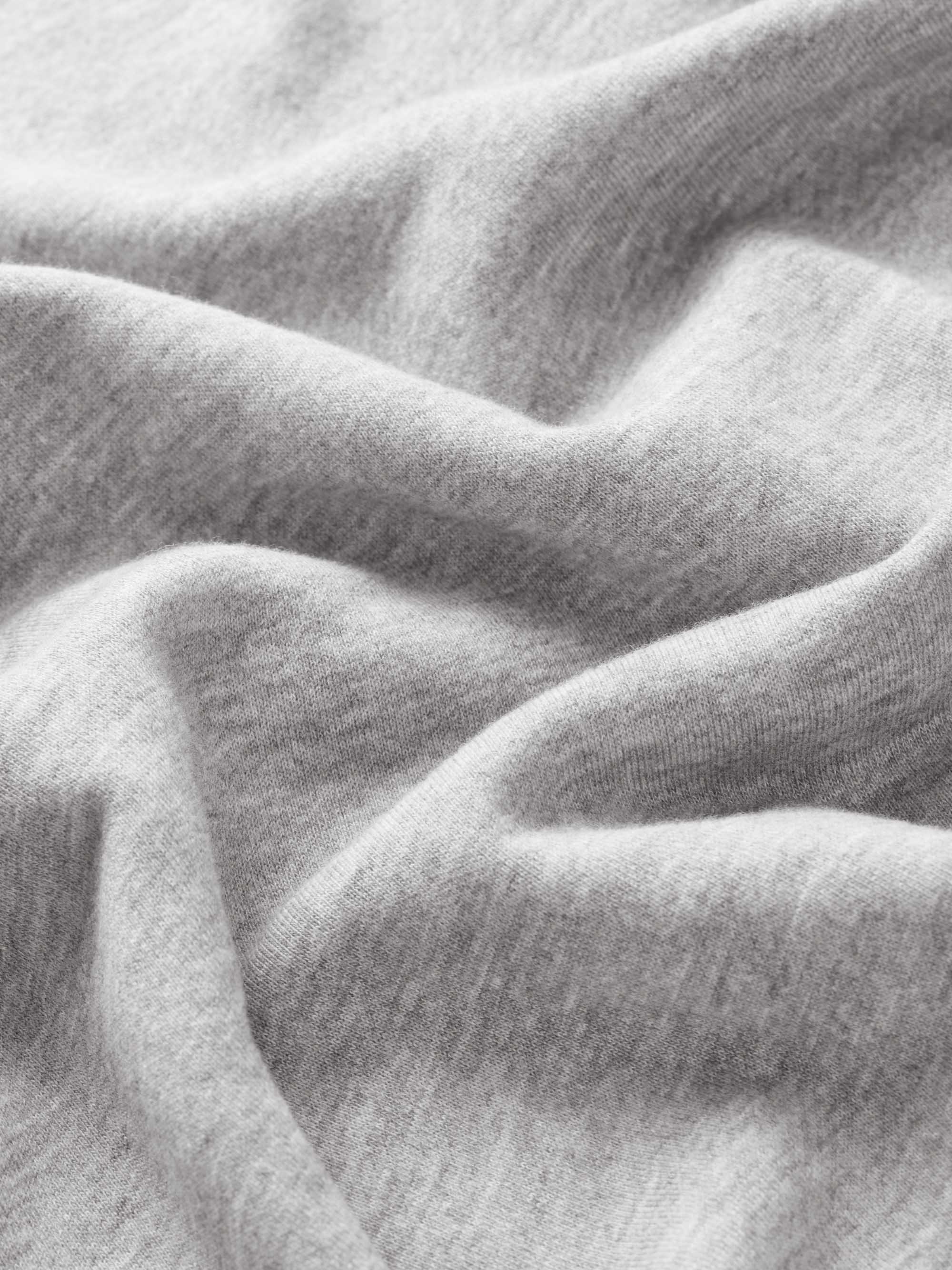 Men's Zip Up Hoodie Quinn Cotton Modal Silver