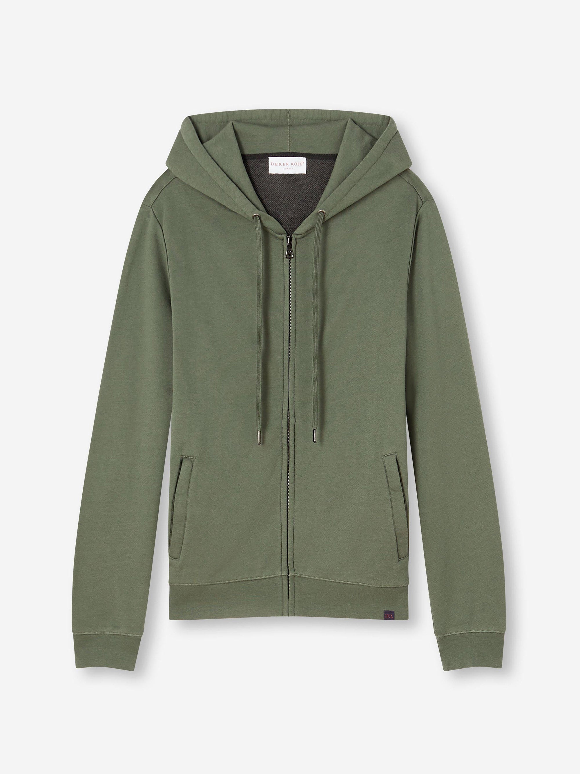 Men's Hoodie Quinn Cotton Modal Soft Green