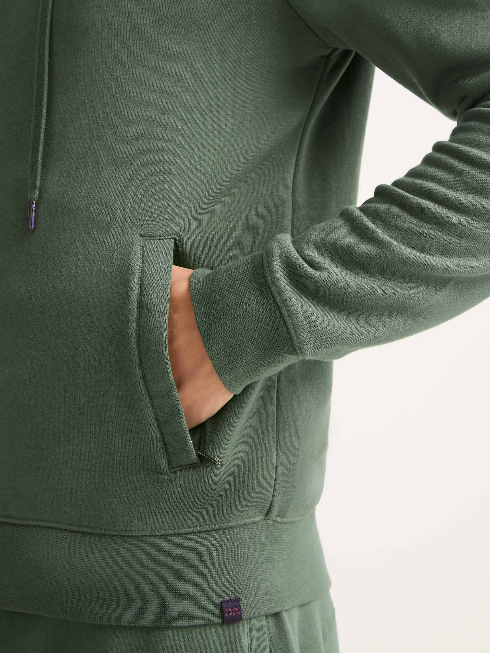 Men's Hoodie Quinn Cotton Modal Soft Green