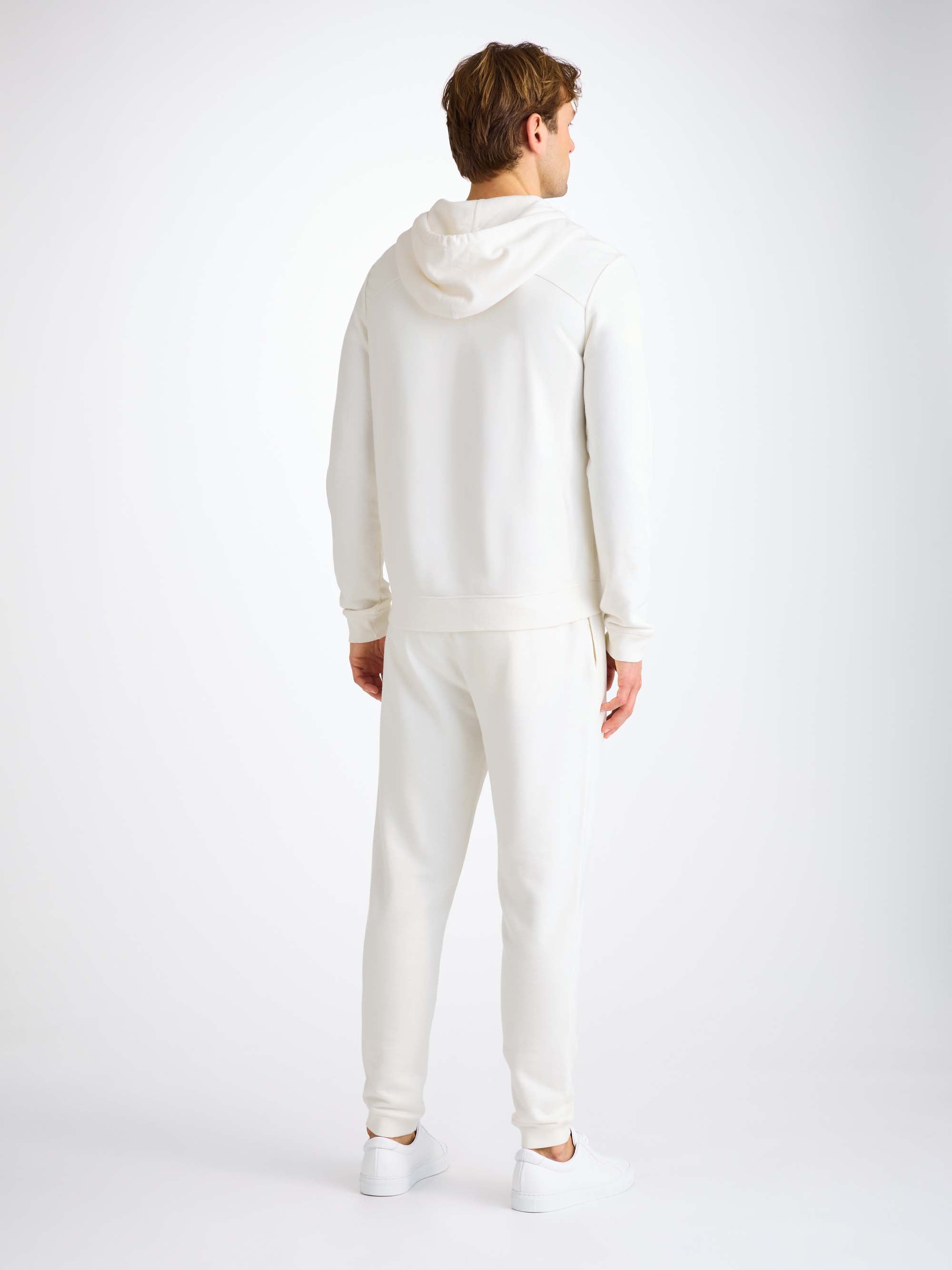 Men's Hoodie Quinn Cotton Modal White