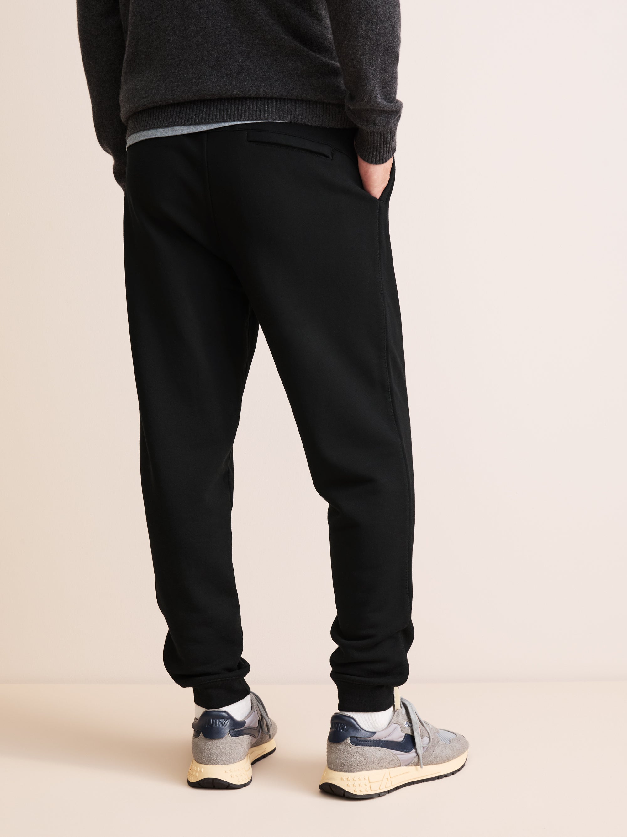 Harley Cotton Modal Cuffed Sweatpants Black