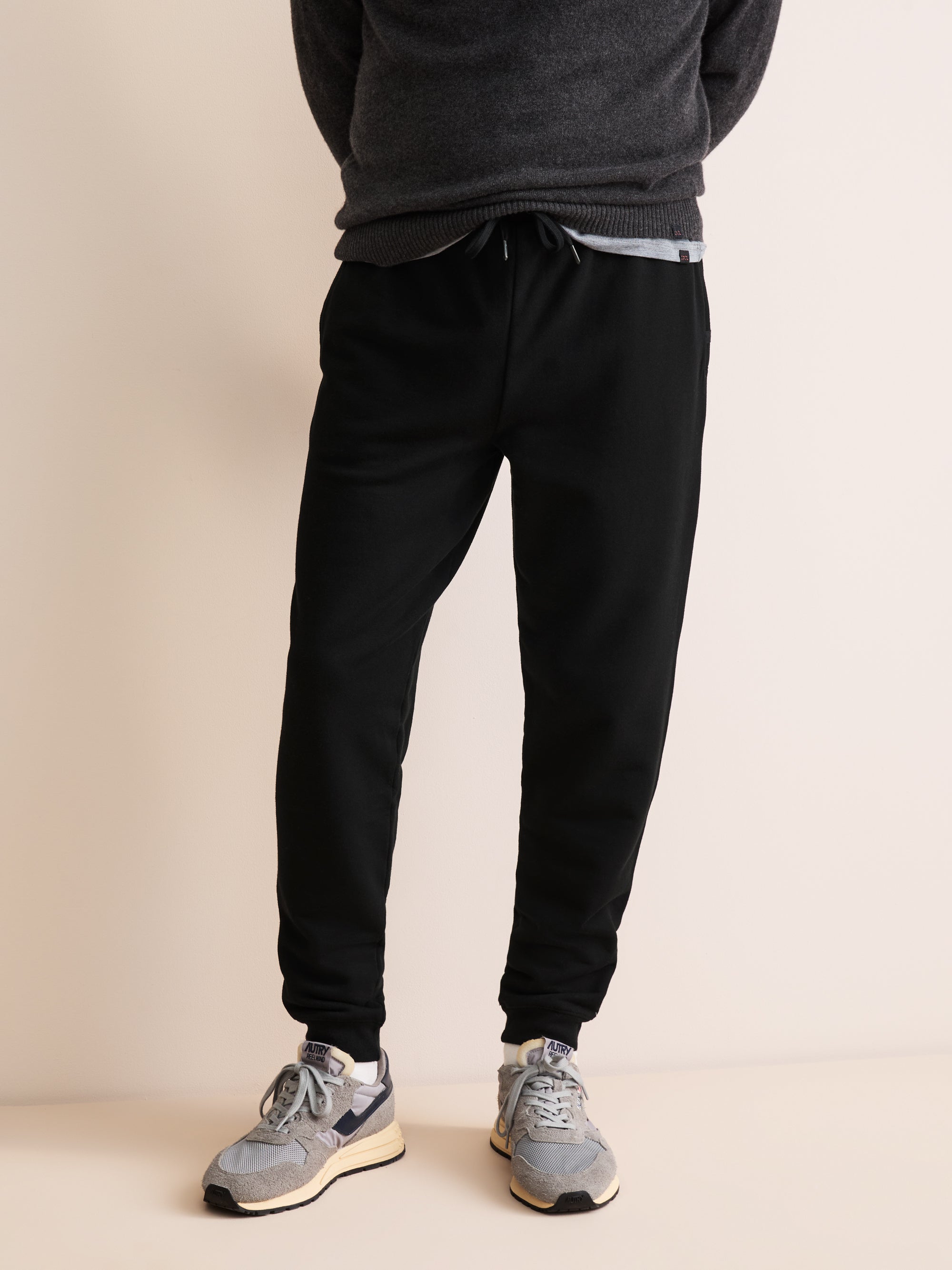 Harley Cotton Modal Cuffed Sweatpants Black