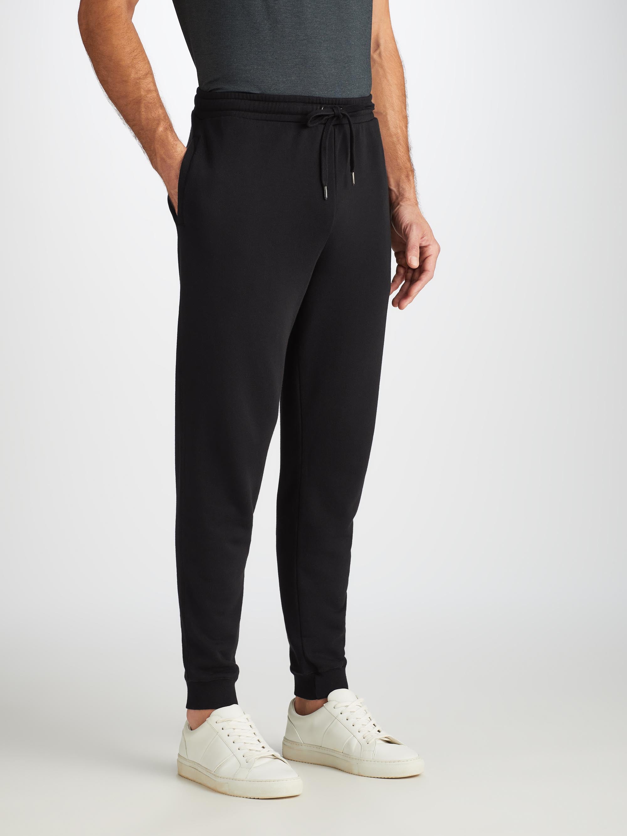 Men's Sweatpants Quinn Cotton Modal Black