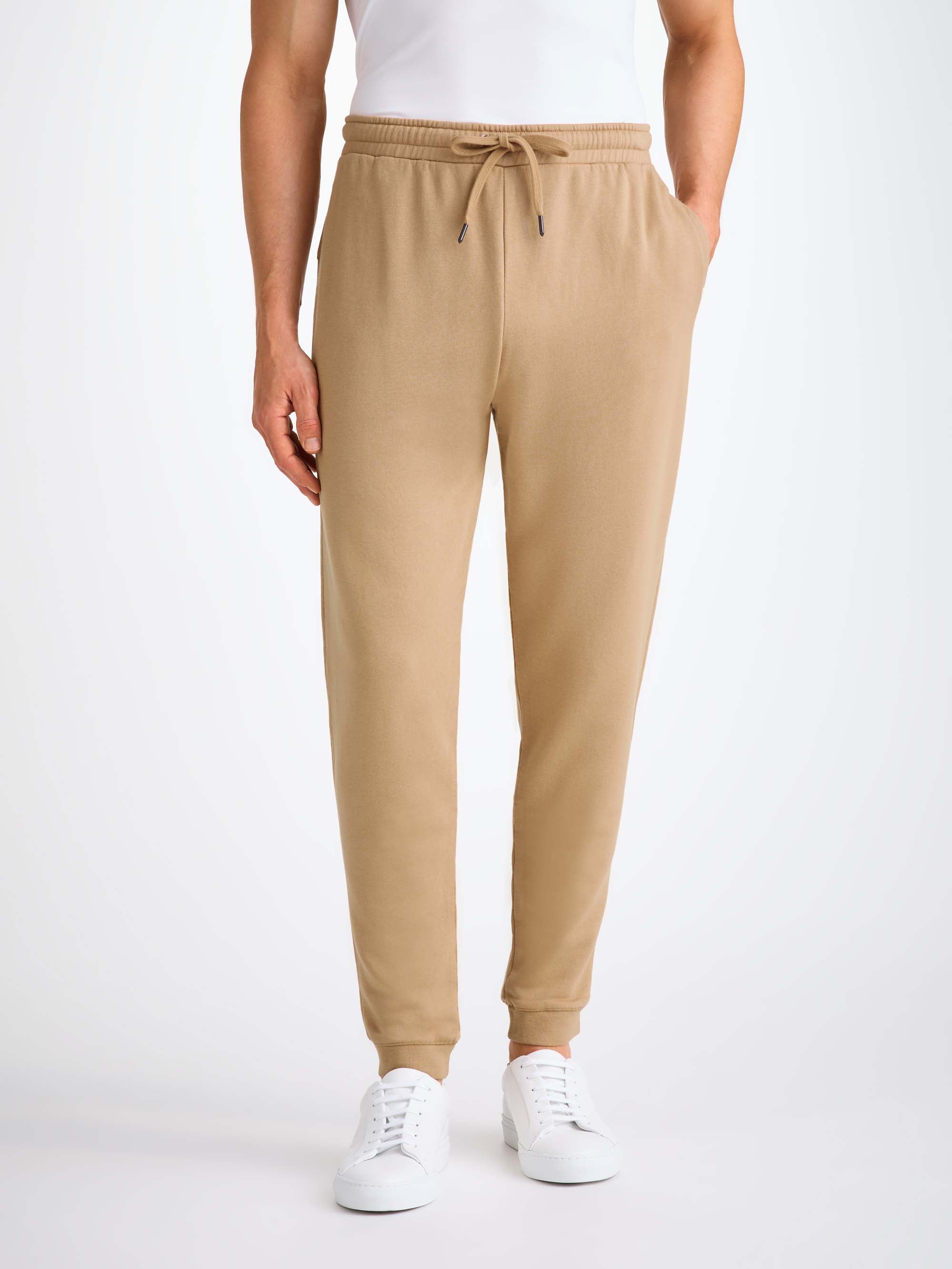 Men's Sweatpants Quinn Cotton Modal Camel
