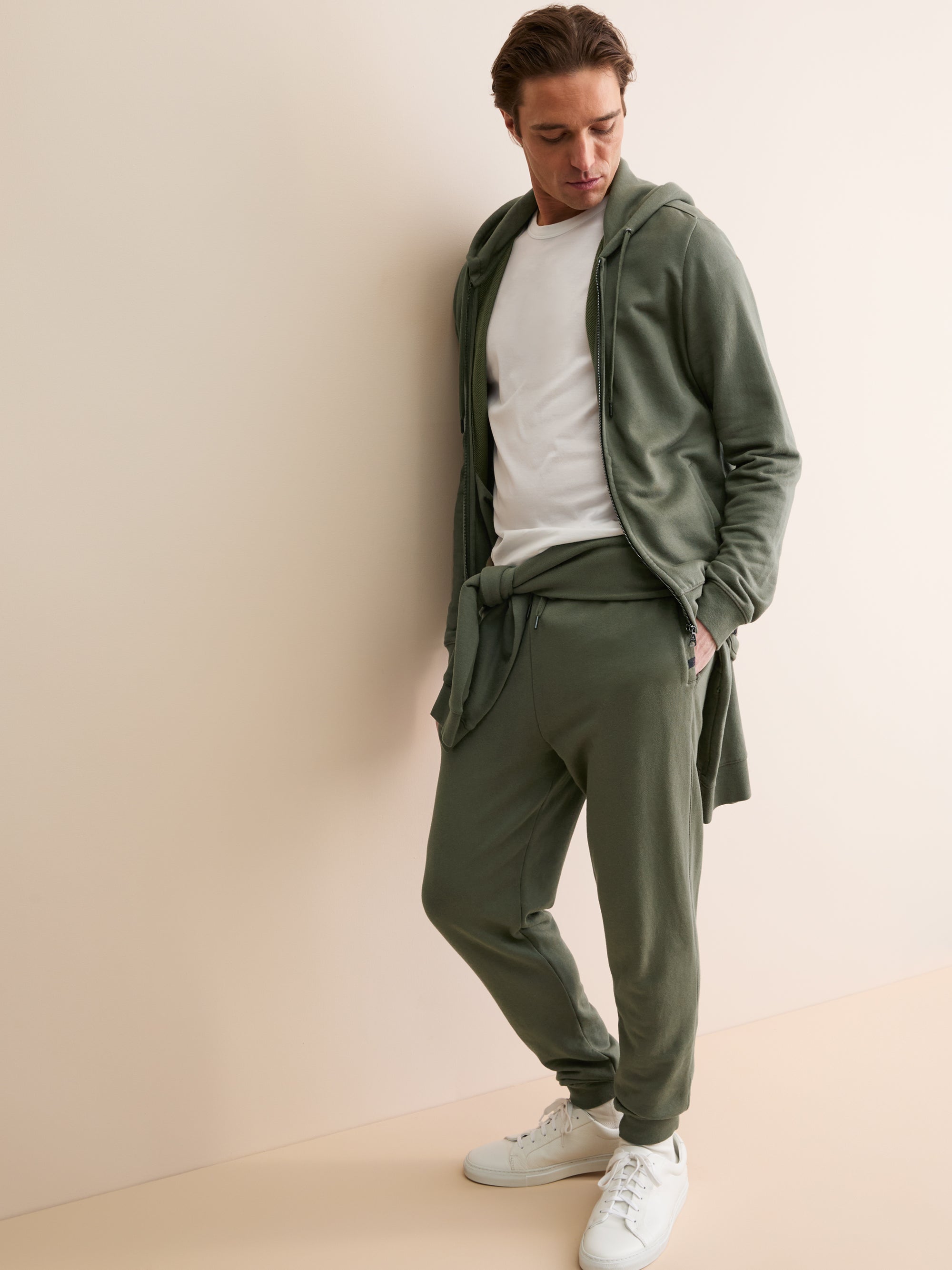 Men's Sweatpants Quinn Cotton Modal Khaki