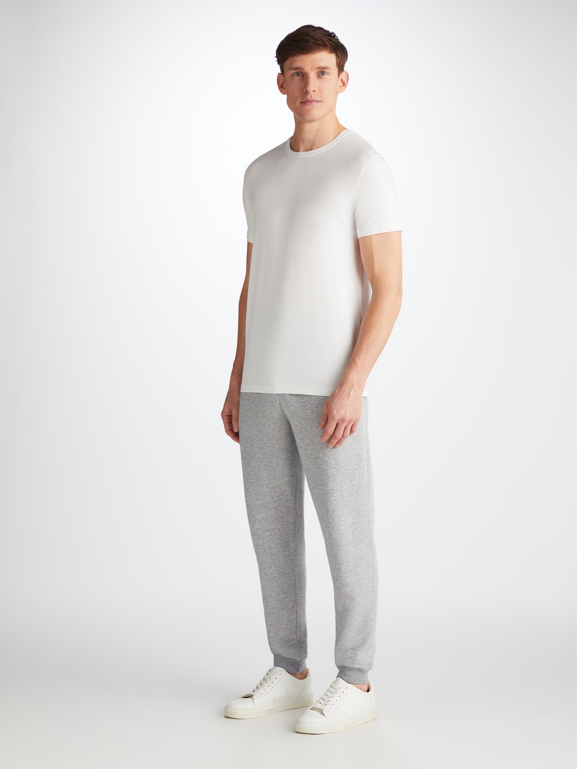 Men's Sweatpants Quinn Cotton Modal Silver