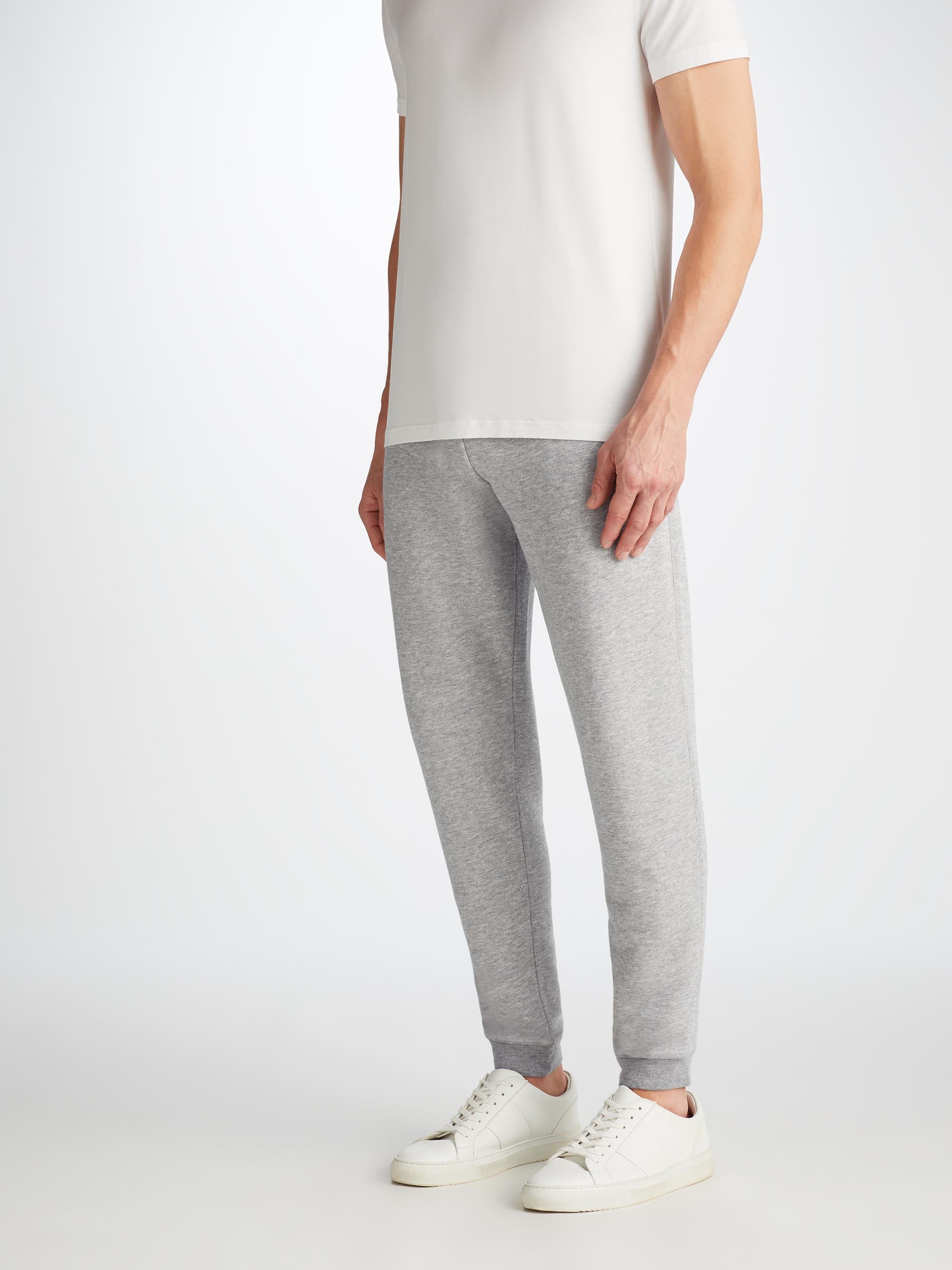 Men's Sweatpants Quinn Cotton Modal Silver