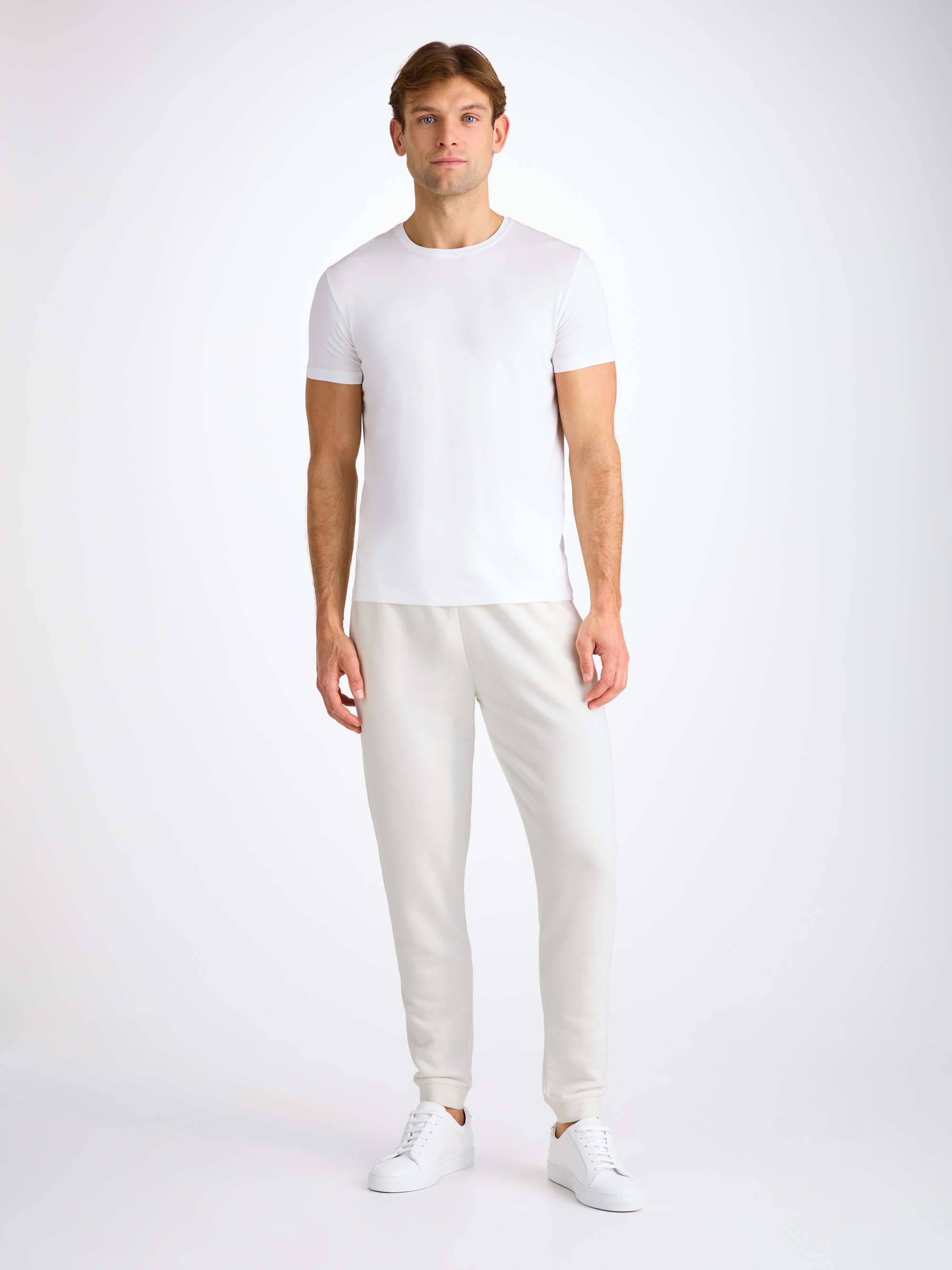 Men's Sweatpants Quinn Cotton Modal White