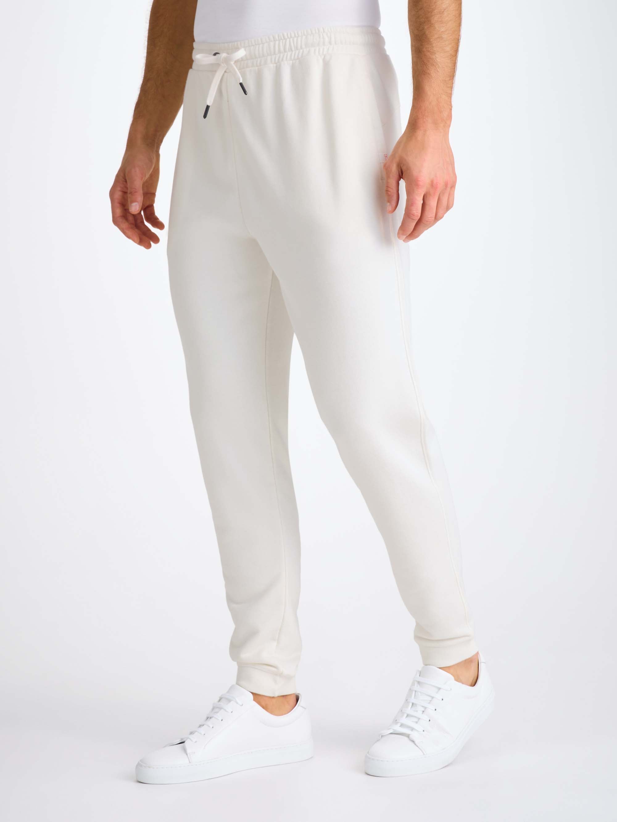 Men's Sweatpants Quinn Cotton Modal White