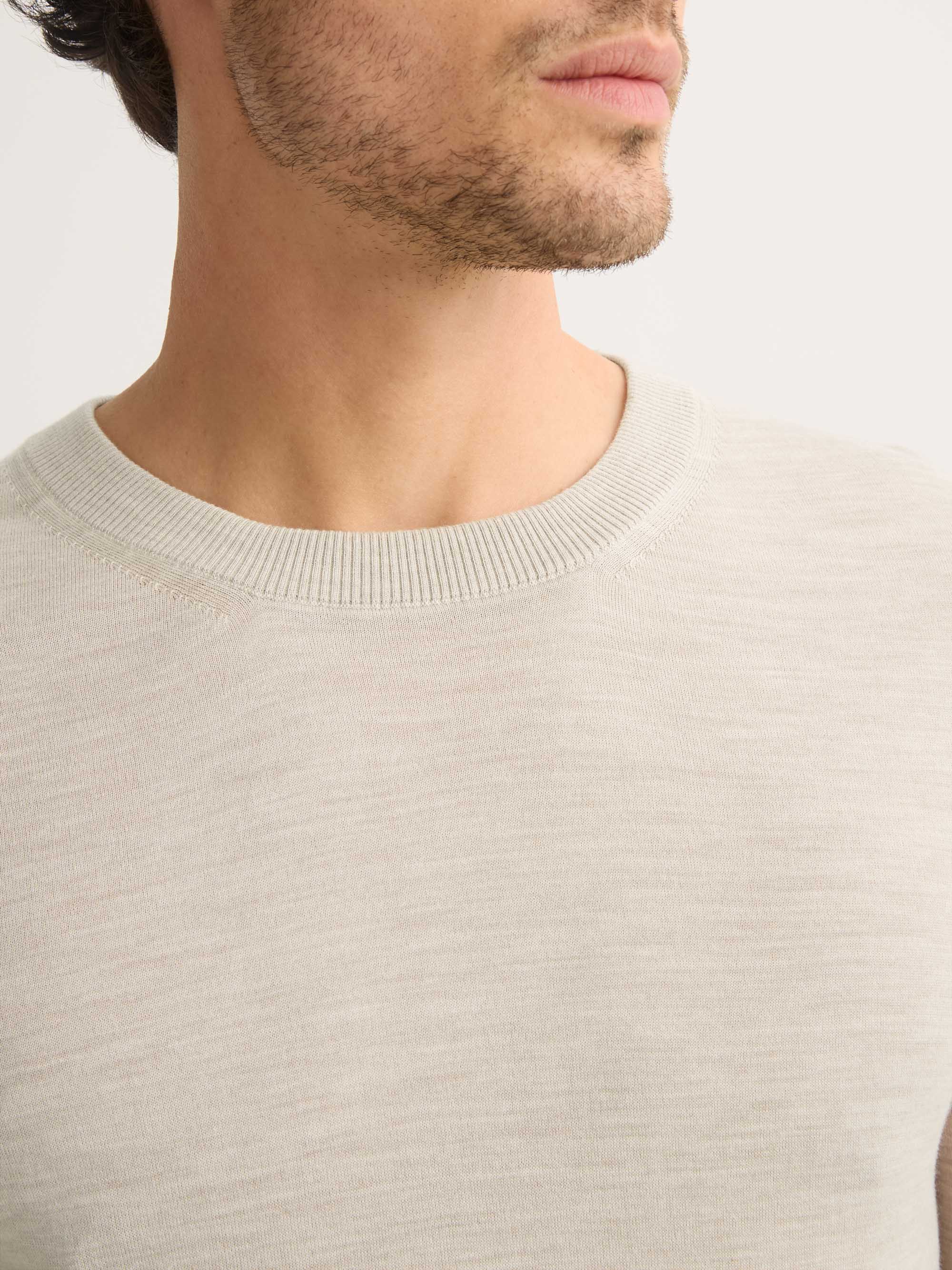 Men's Sweater Orson Merino Wool Oat