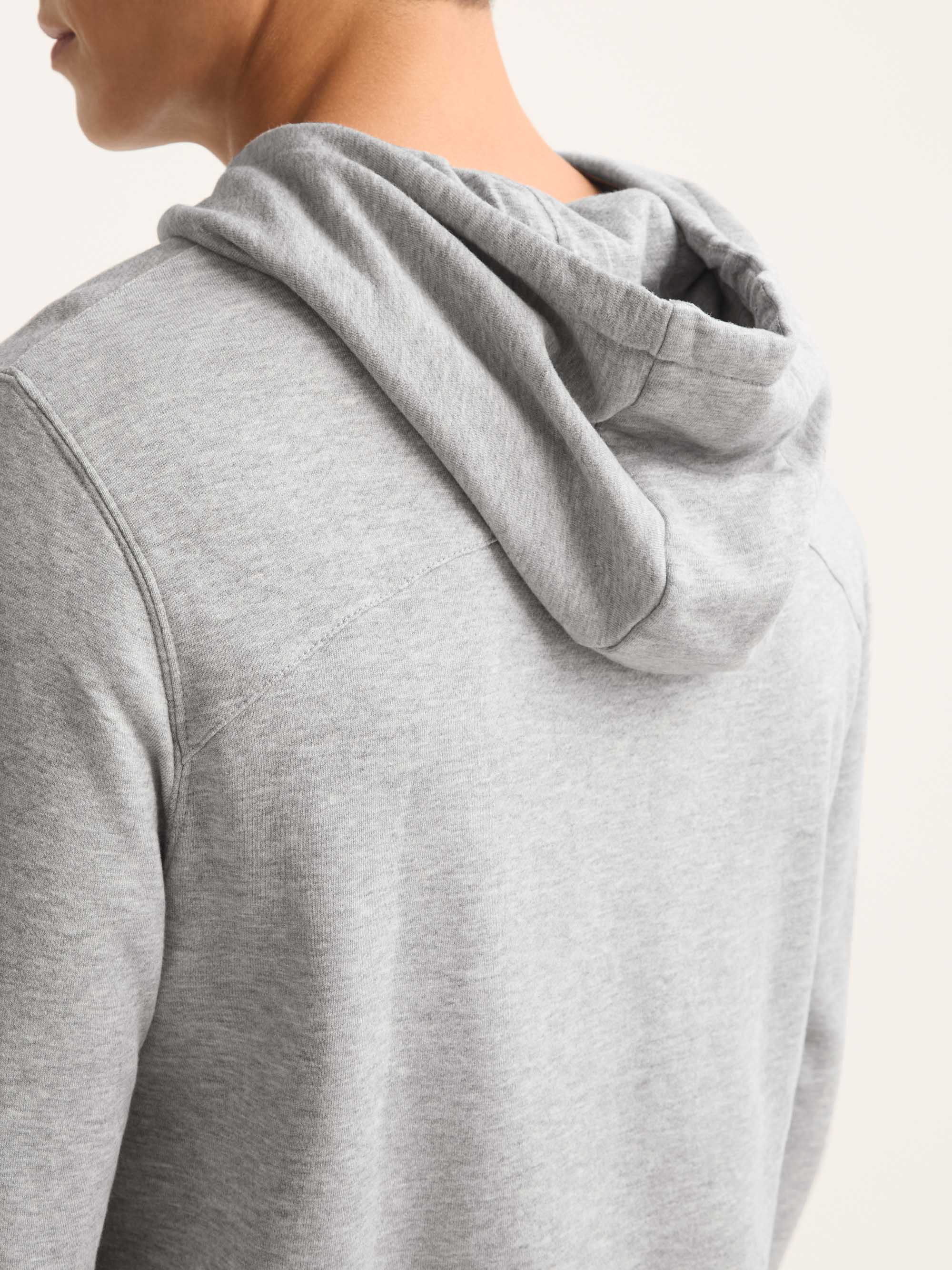Men's Pullover Hoodie Quinn Cotton Modal Silver