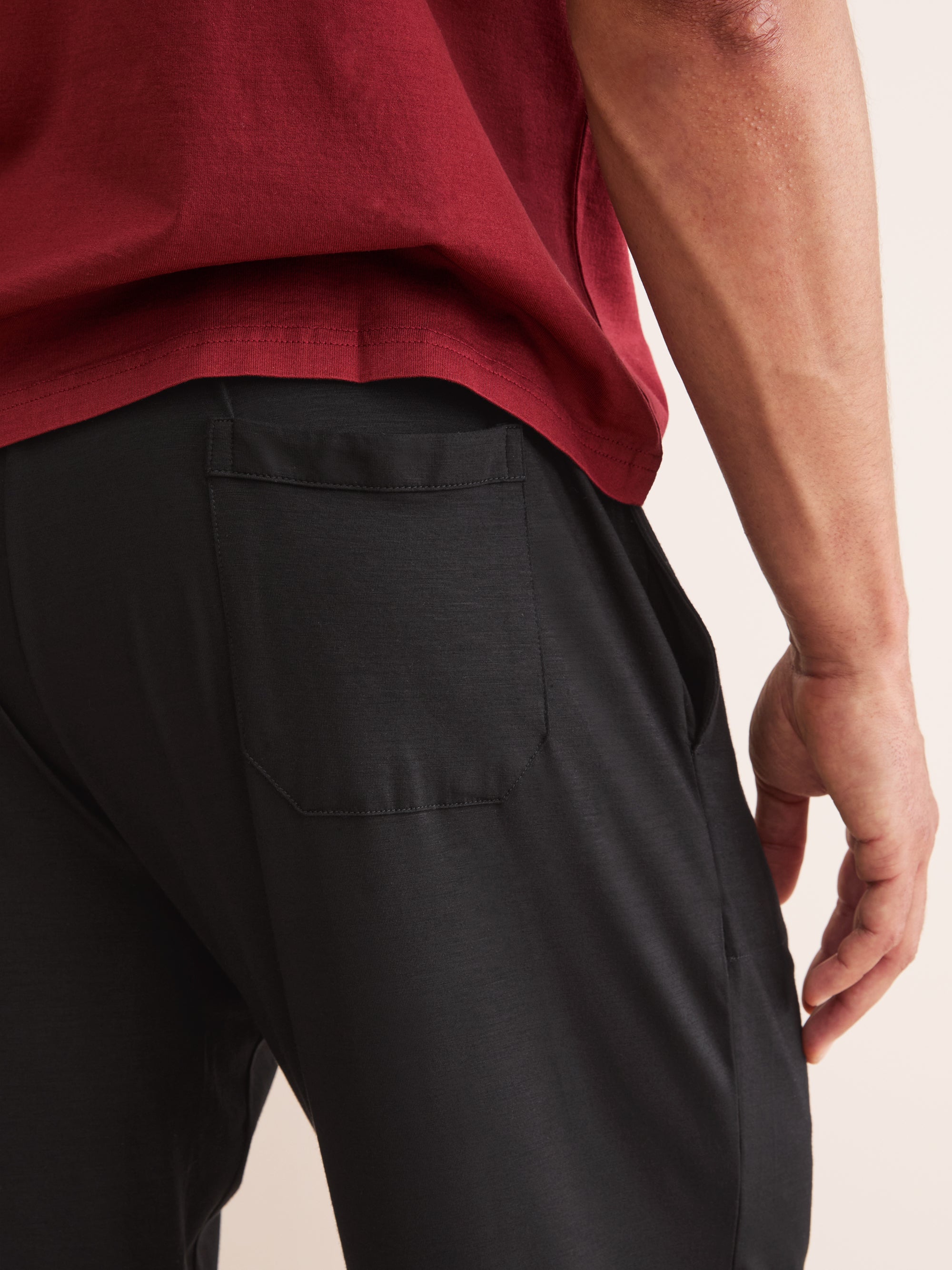 Men's Lounge Trousers Basel Micro Modal Stretch Black