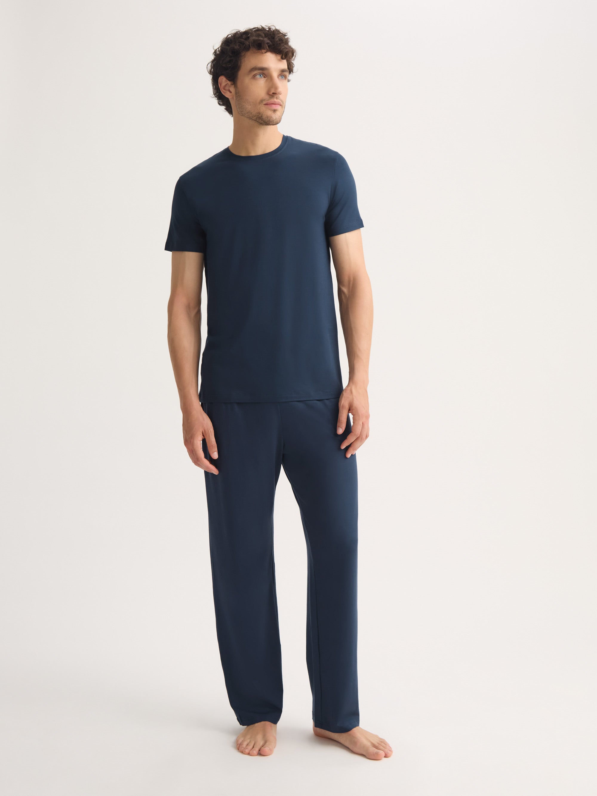 Men's Lounge Pants Basel Micro Modal Stretch Navy