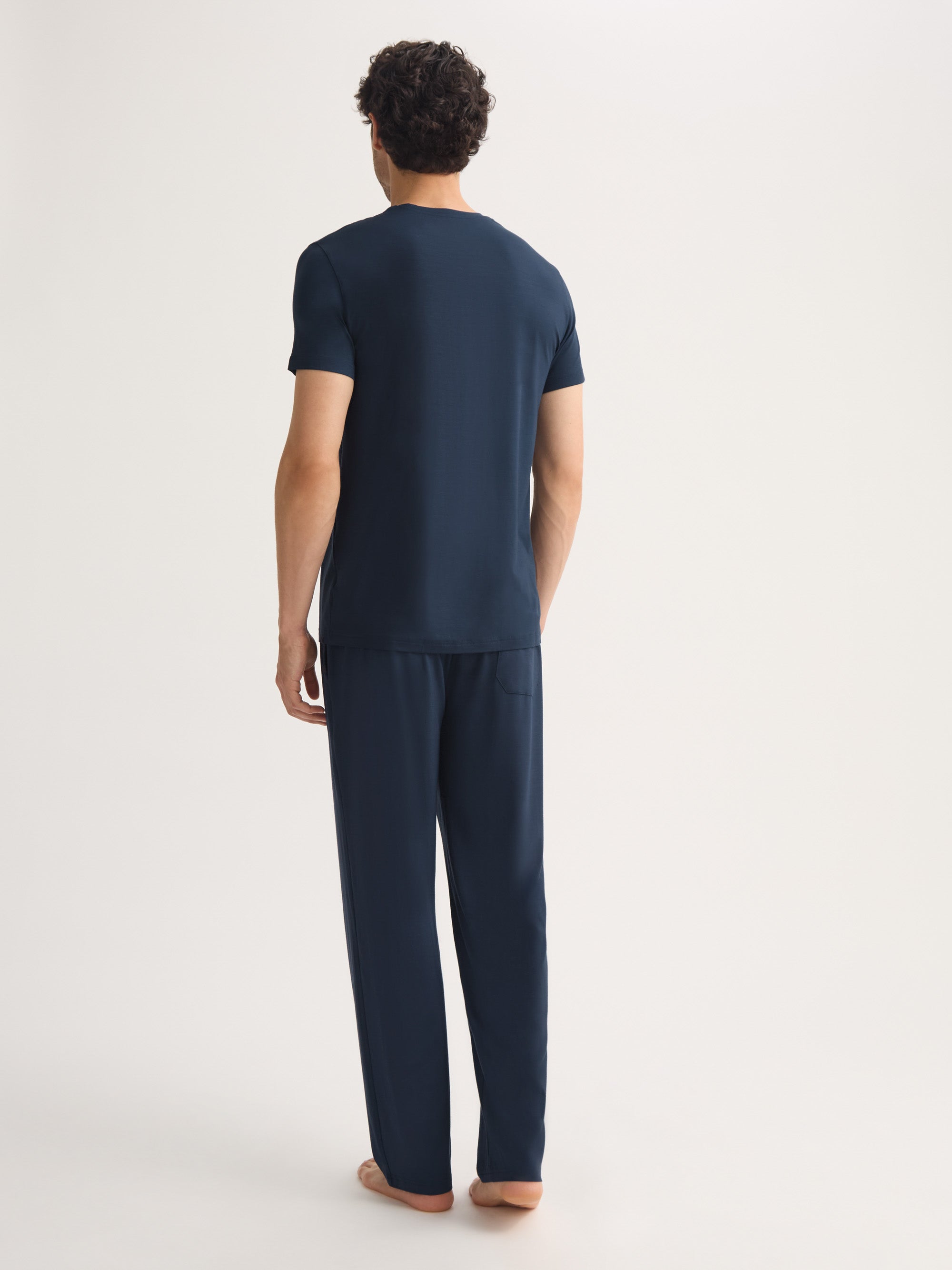 Men's Lounge Trousers Basel Micro Modal Stretch Navy