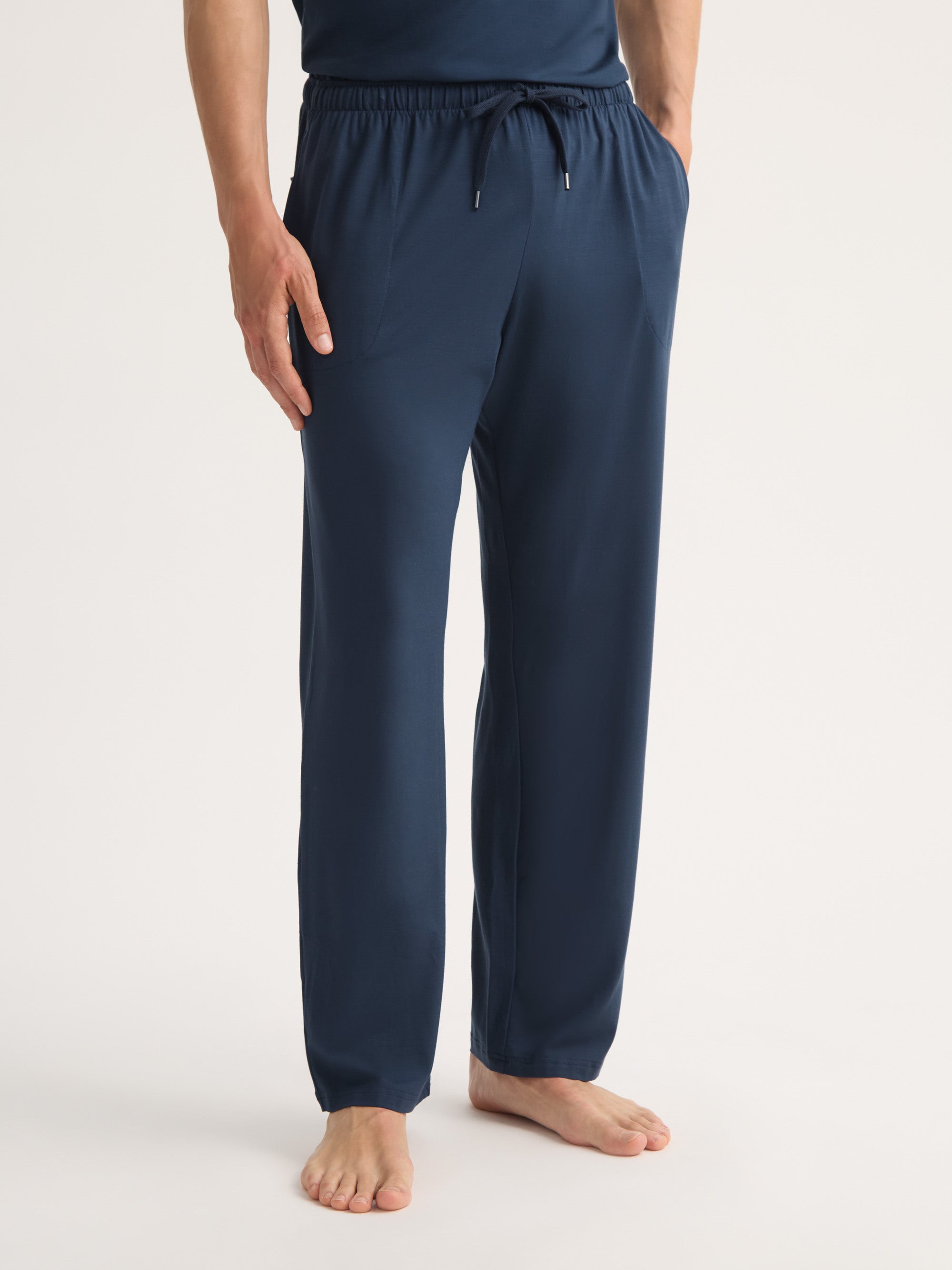 Men's Lounge Trousers Basel Micro Modal Stretch Navy