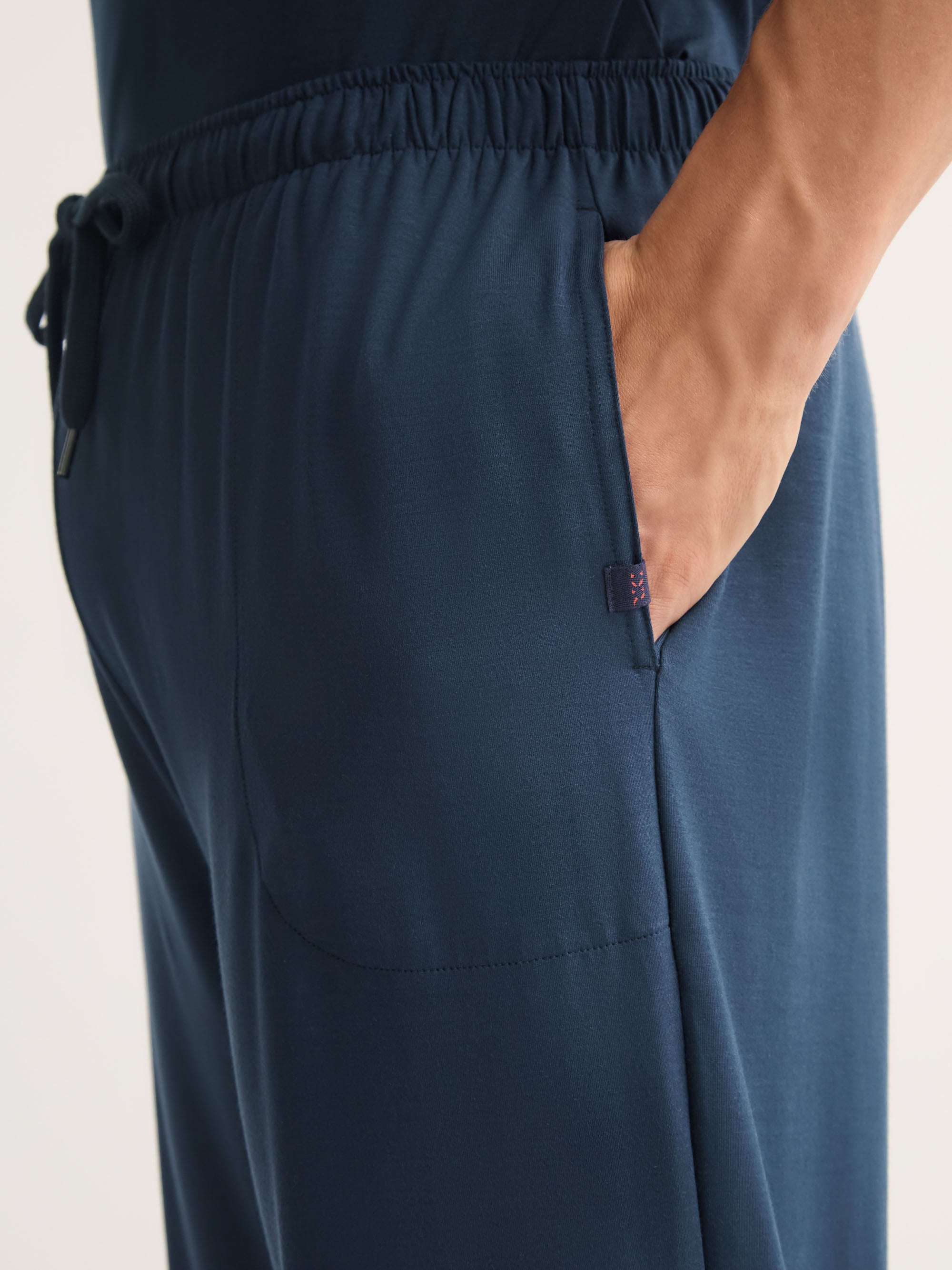 Men's Lounge Trousers Basel Micro Modal Stretch Navy