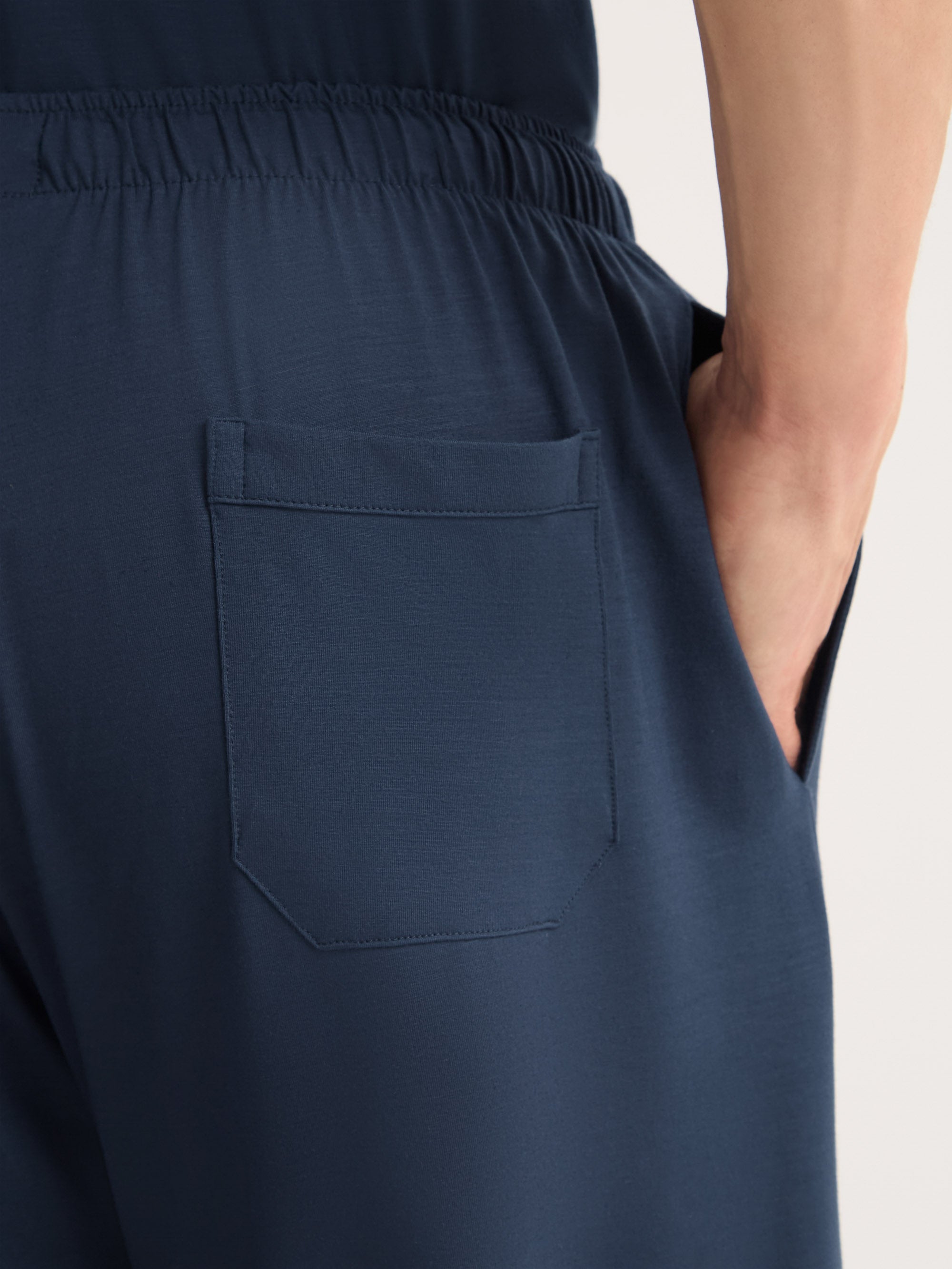 Men's Lounge Trousers Basel Micro Modal Stretch Navy