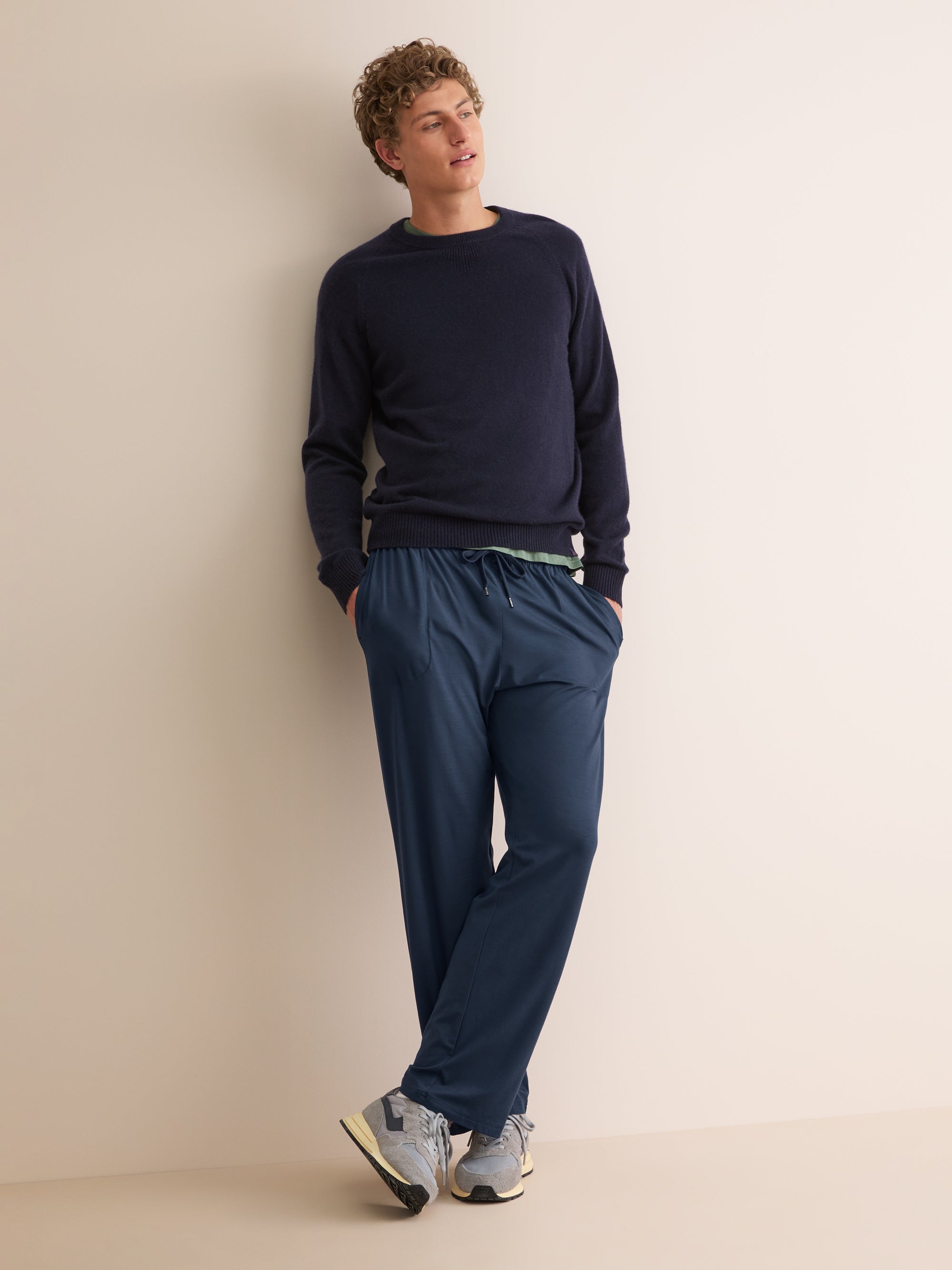 Men's Lounge Pants Basel Micro Modal Stretch Navy