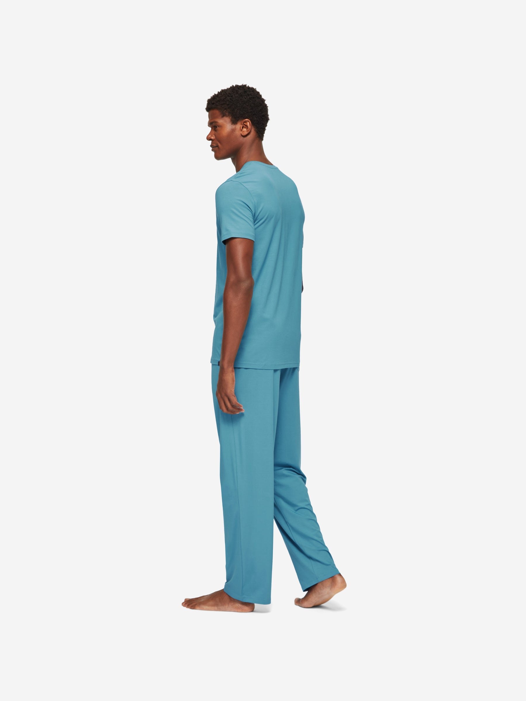 Men's Lounge Trousers Basel Micro Modal Stretch Harbour Blue
