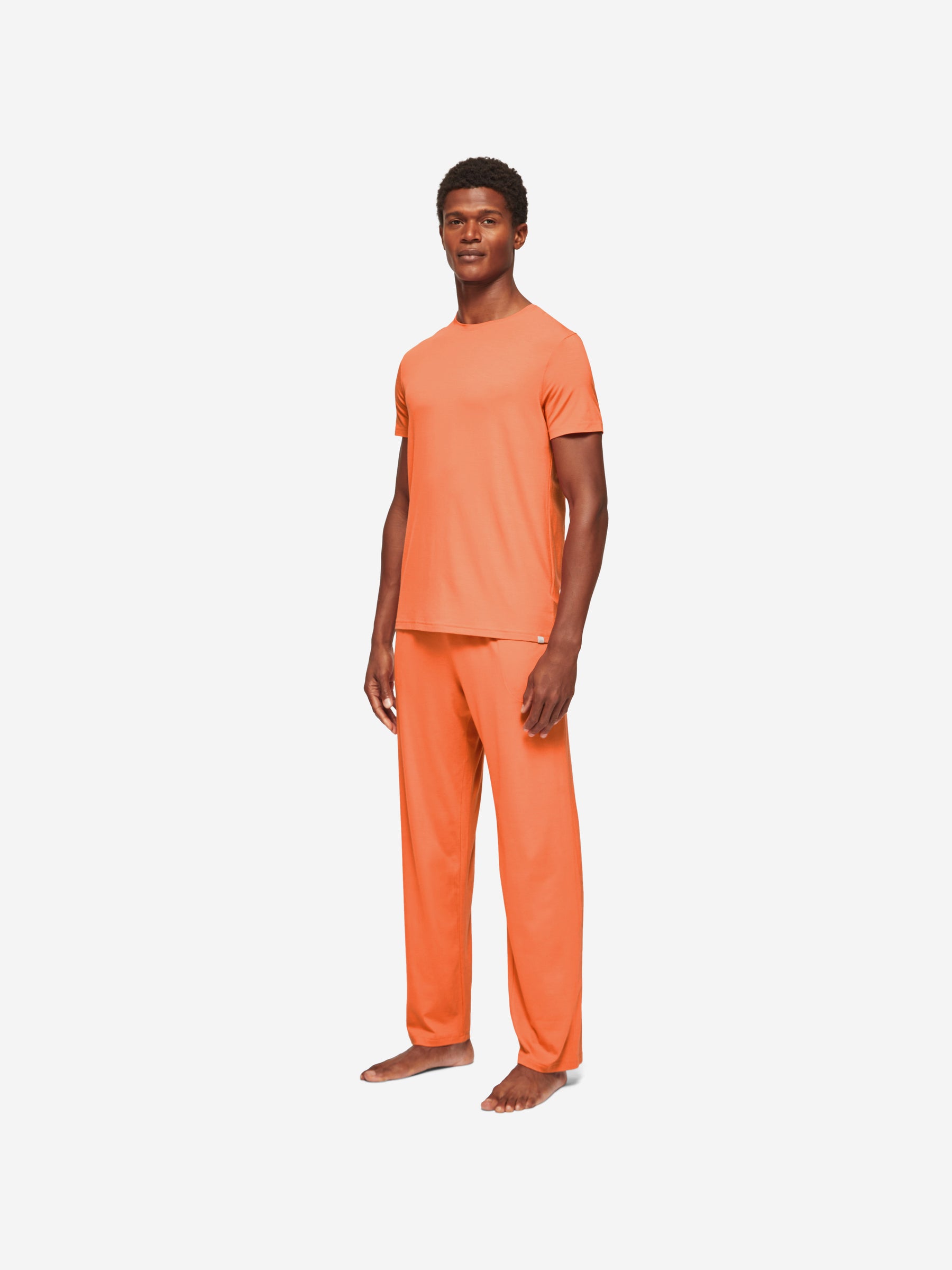 Men's Lounge Trousers Basel Micro Modal Stretch Orange
