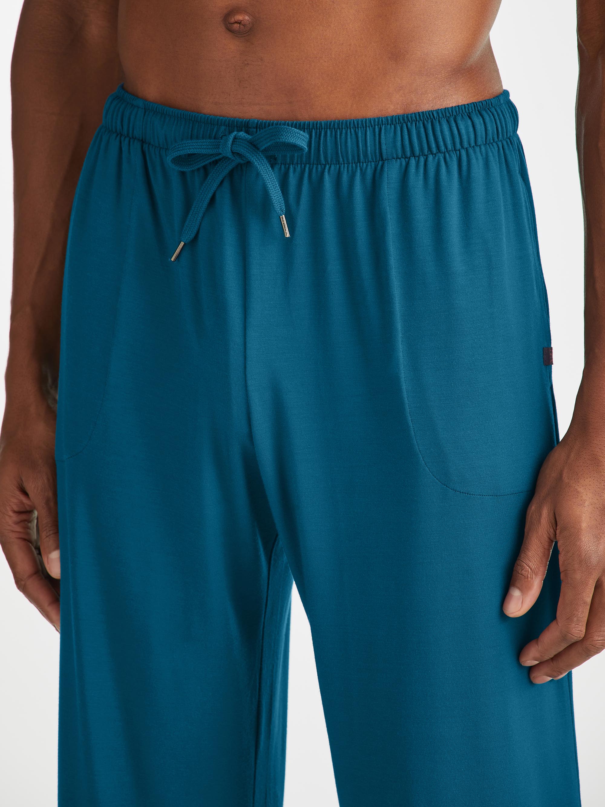 Men's Lounge Trousers Basel Micro Modal Stretch Poseidon Blue