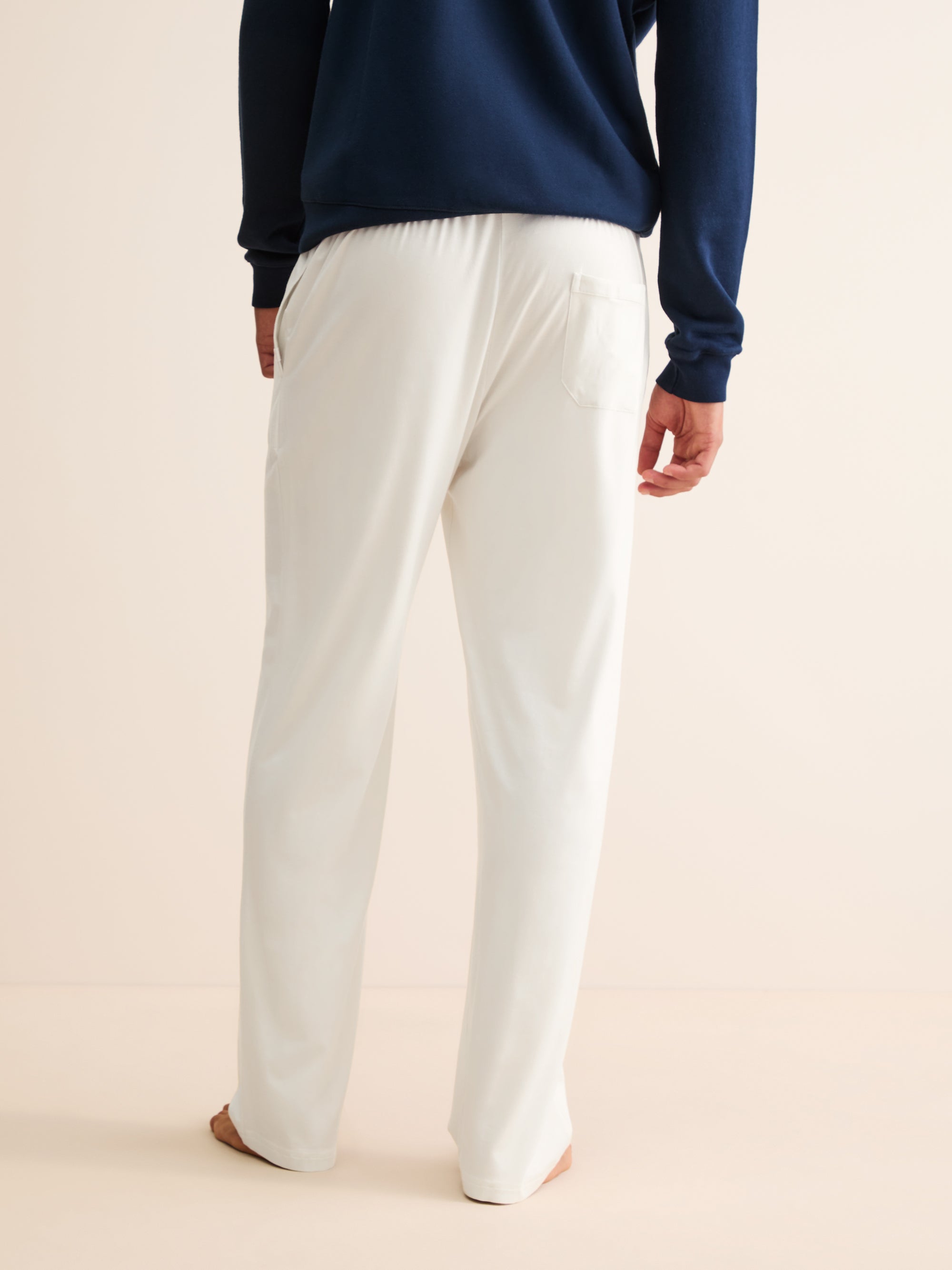 Men's Lounge Trousers Basel Micro Modal Stretch Vanilla