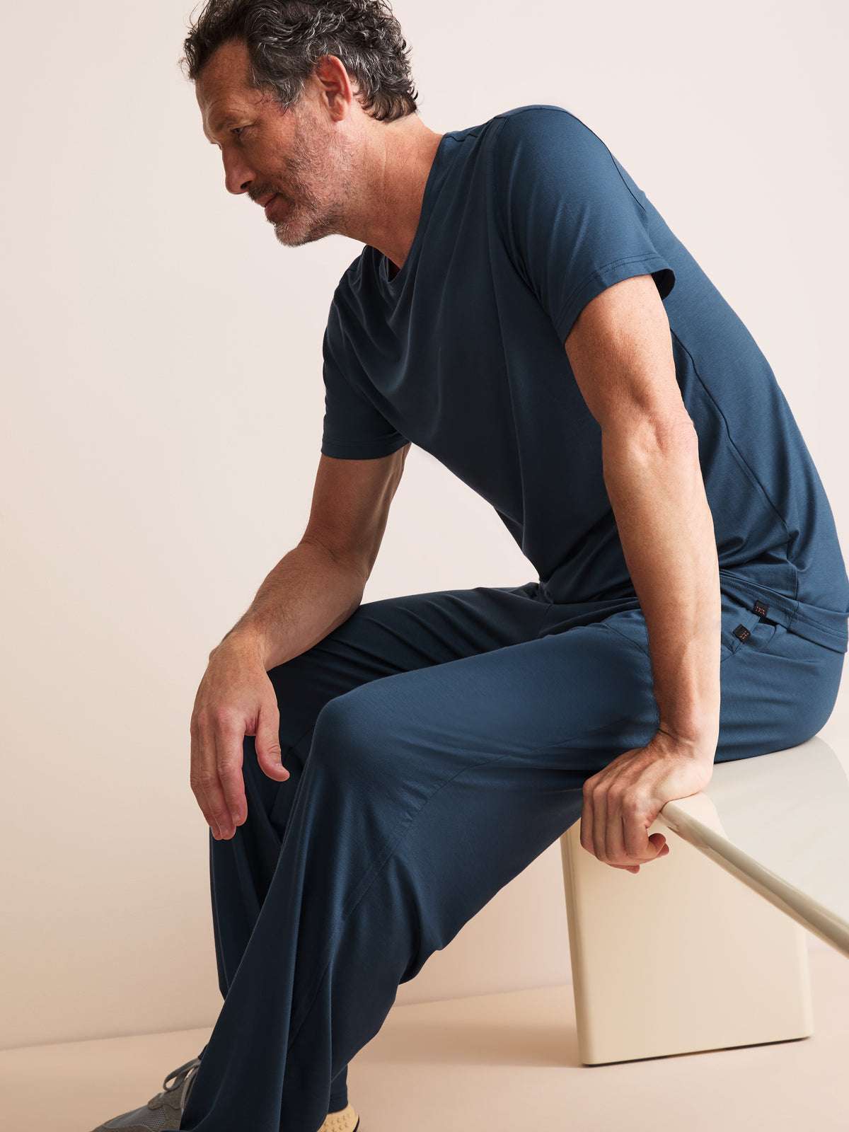 Basel Micro Modal Lounge Trousers Ocean Blue