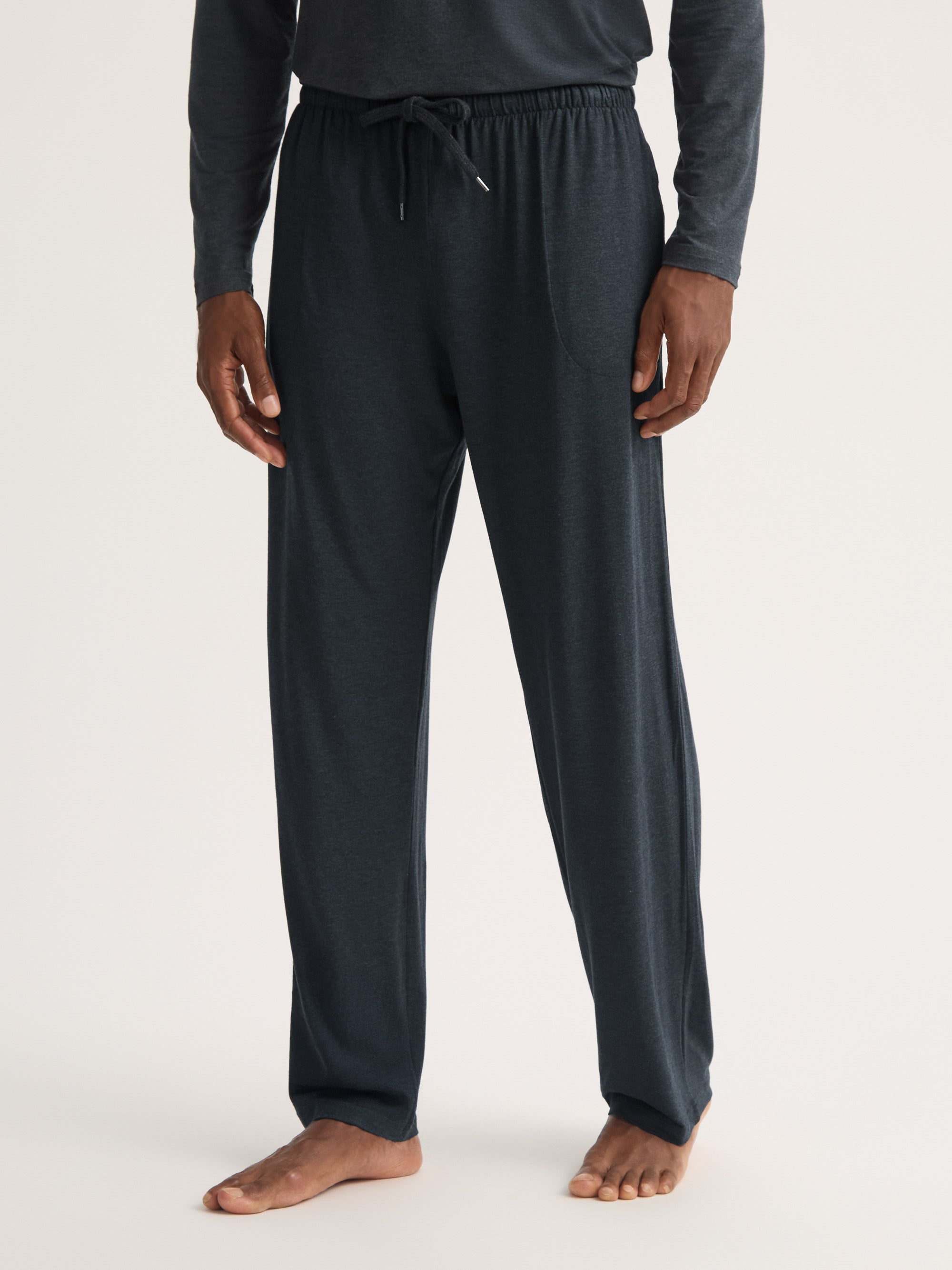 Men's Lounge Trousers Marlowe Micro Modal Stretch Anthracite