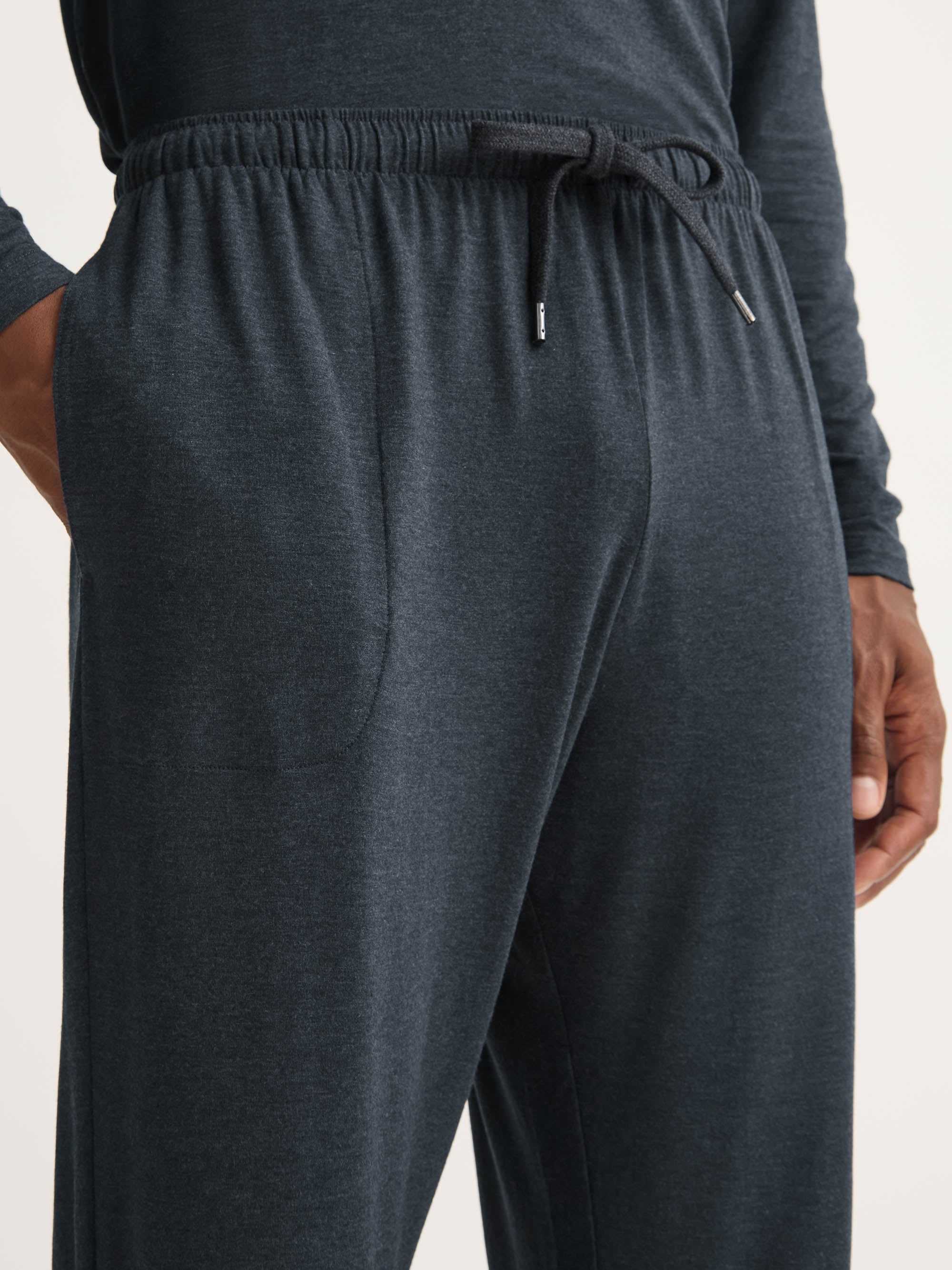 Men's Lounge Trousers Marlowe Micro Modal Stretch Anthracite